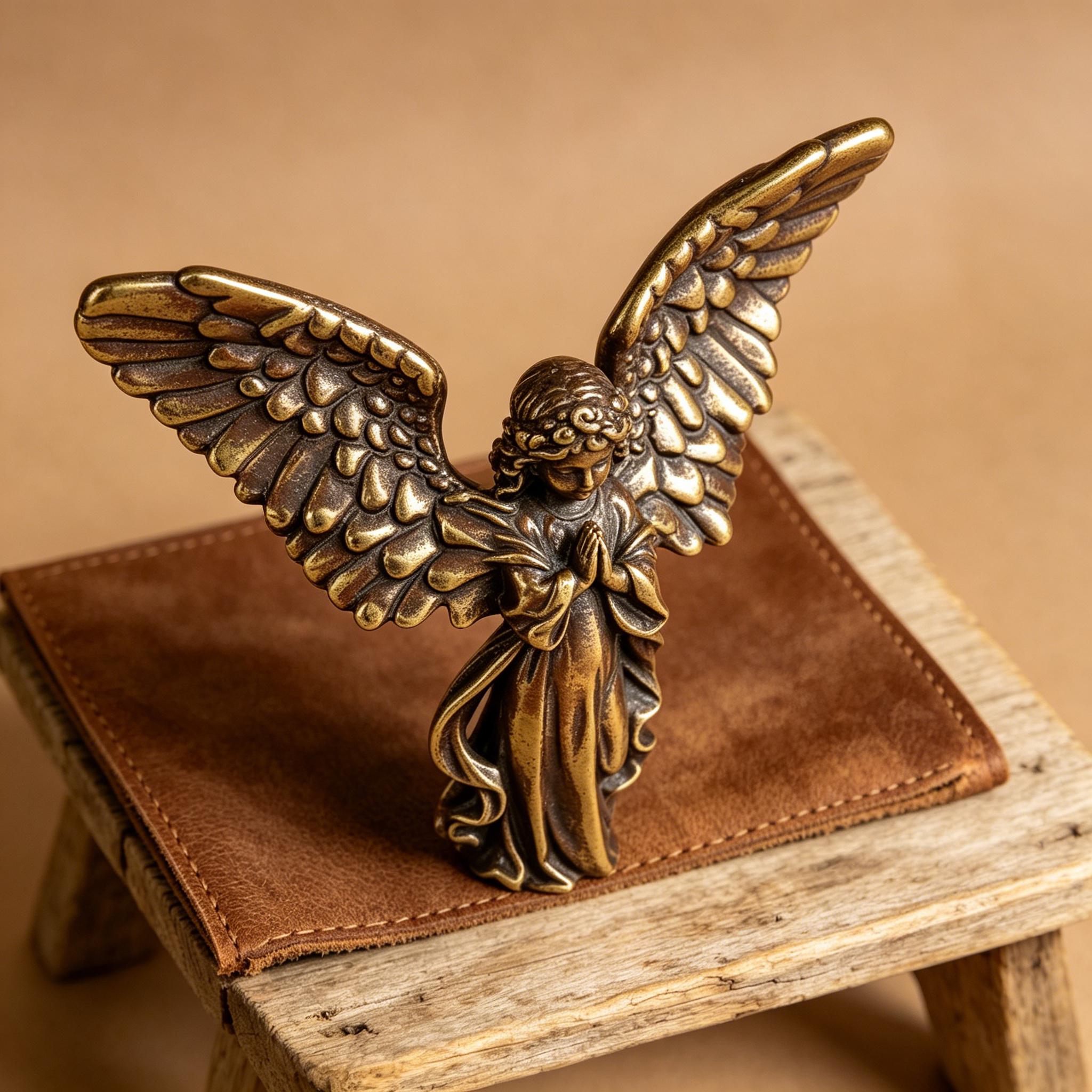Handmade Copper Angel Statue — Copper figurine image 4