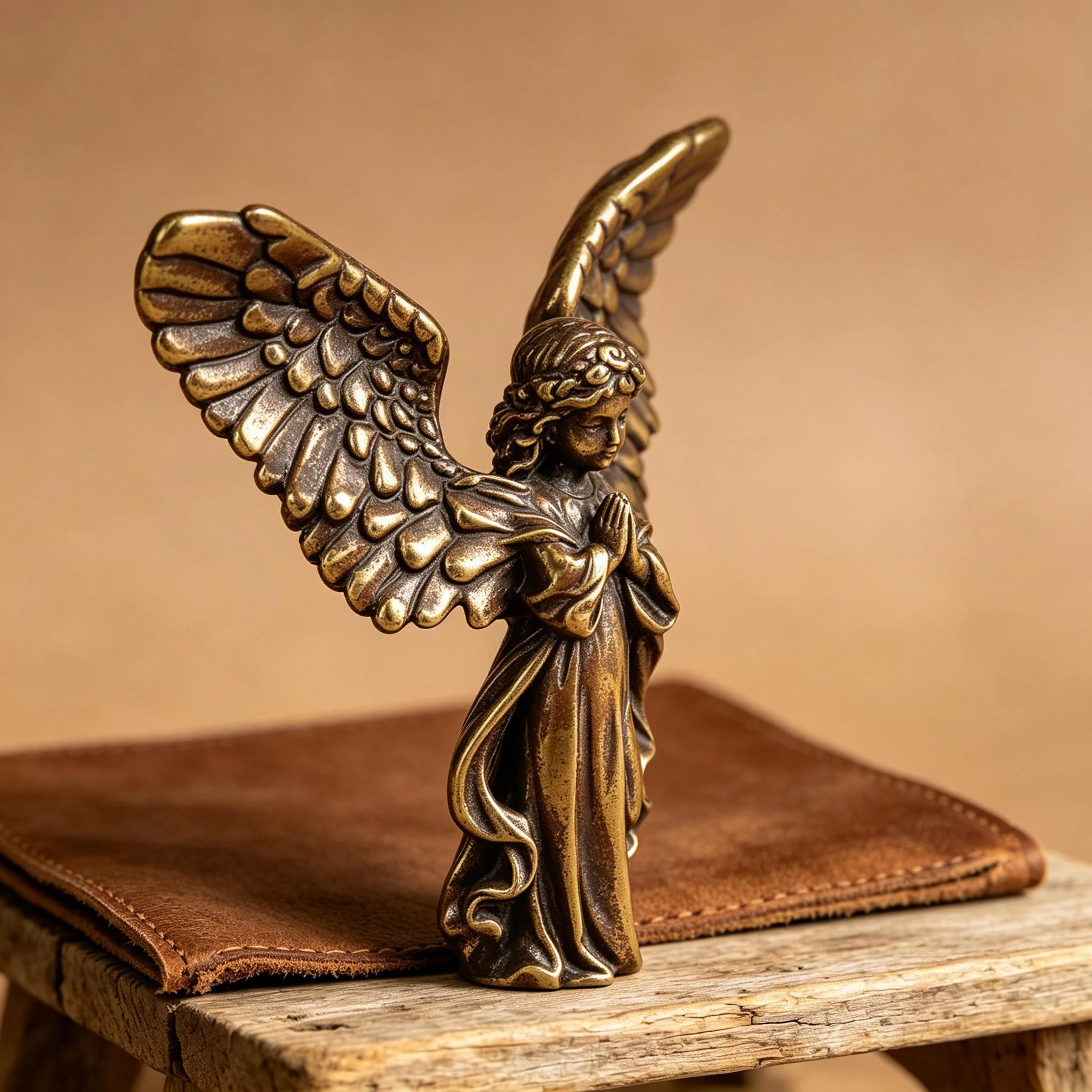 Handmade Copper Angel Statue — Copper figurine image 6