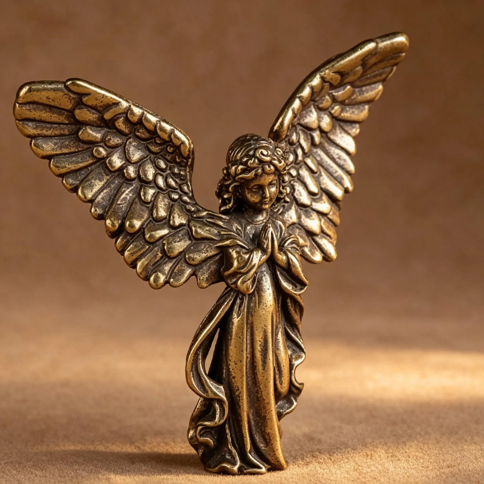 Handmade Copper Angel Statue — Copper figurine image 7