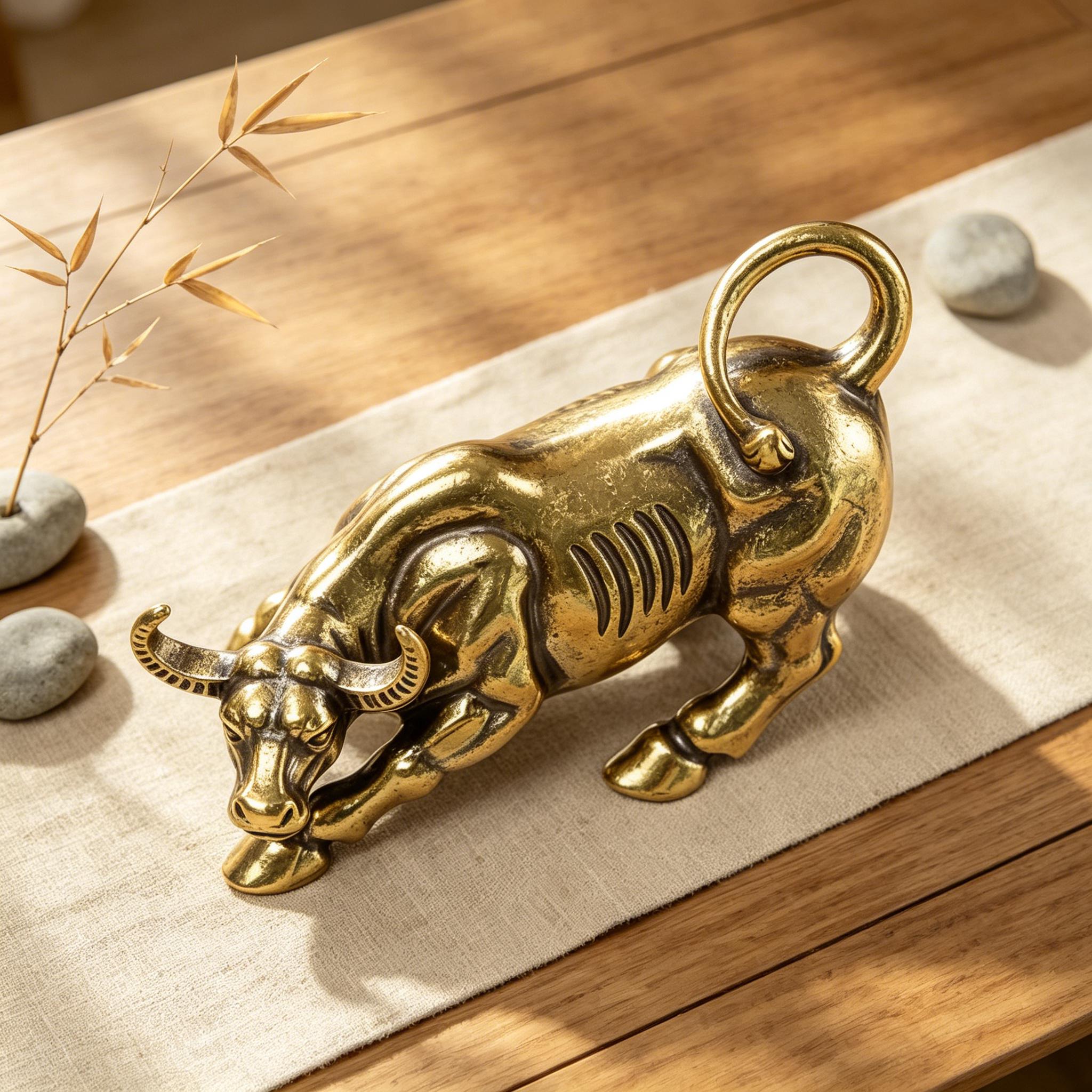 Handcrafted Copper Buffalo Figurine — Copper figurine image 5
