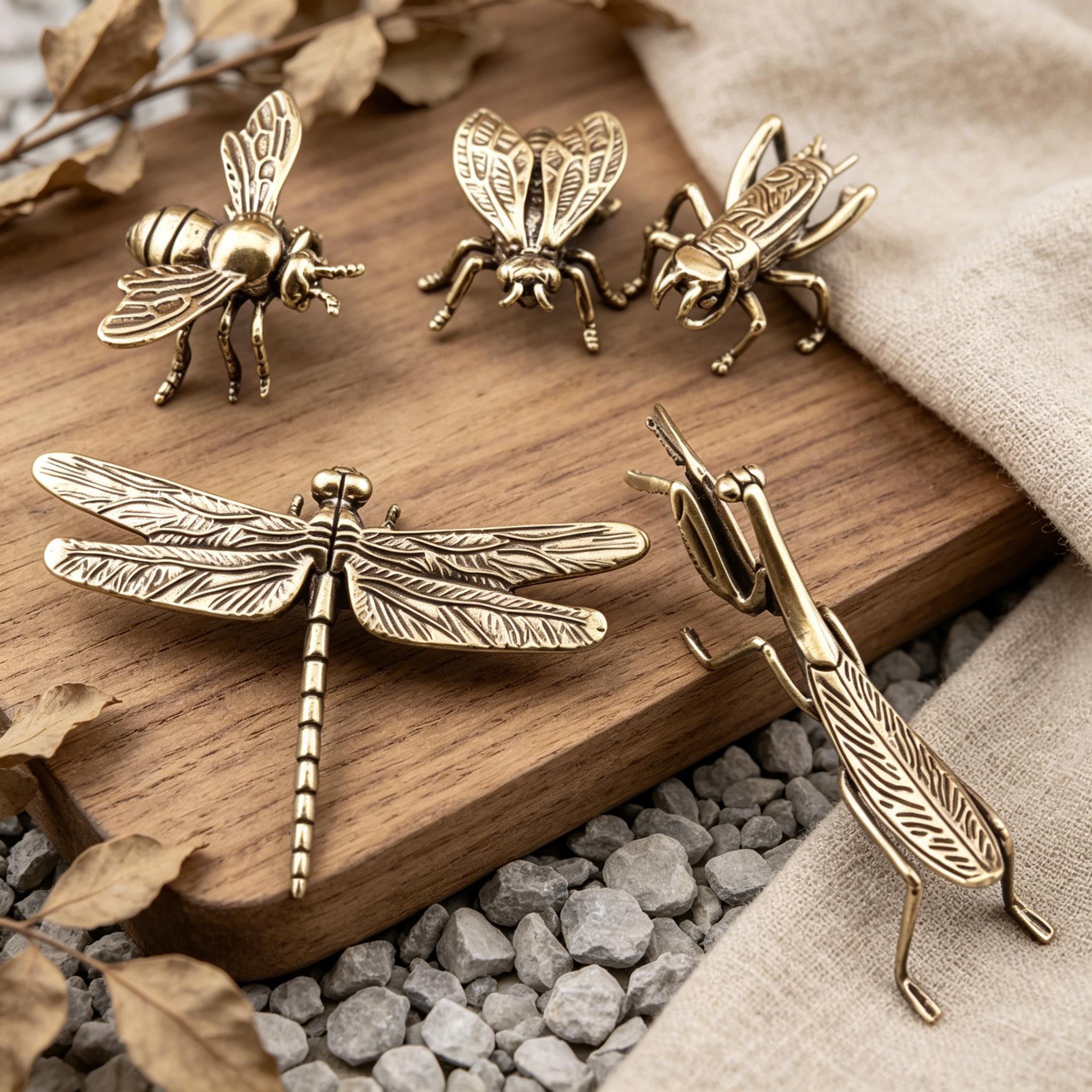 Handcrafted Brass Insect Figurines — Copper figurine image 3