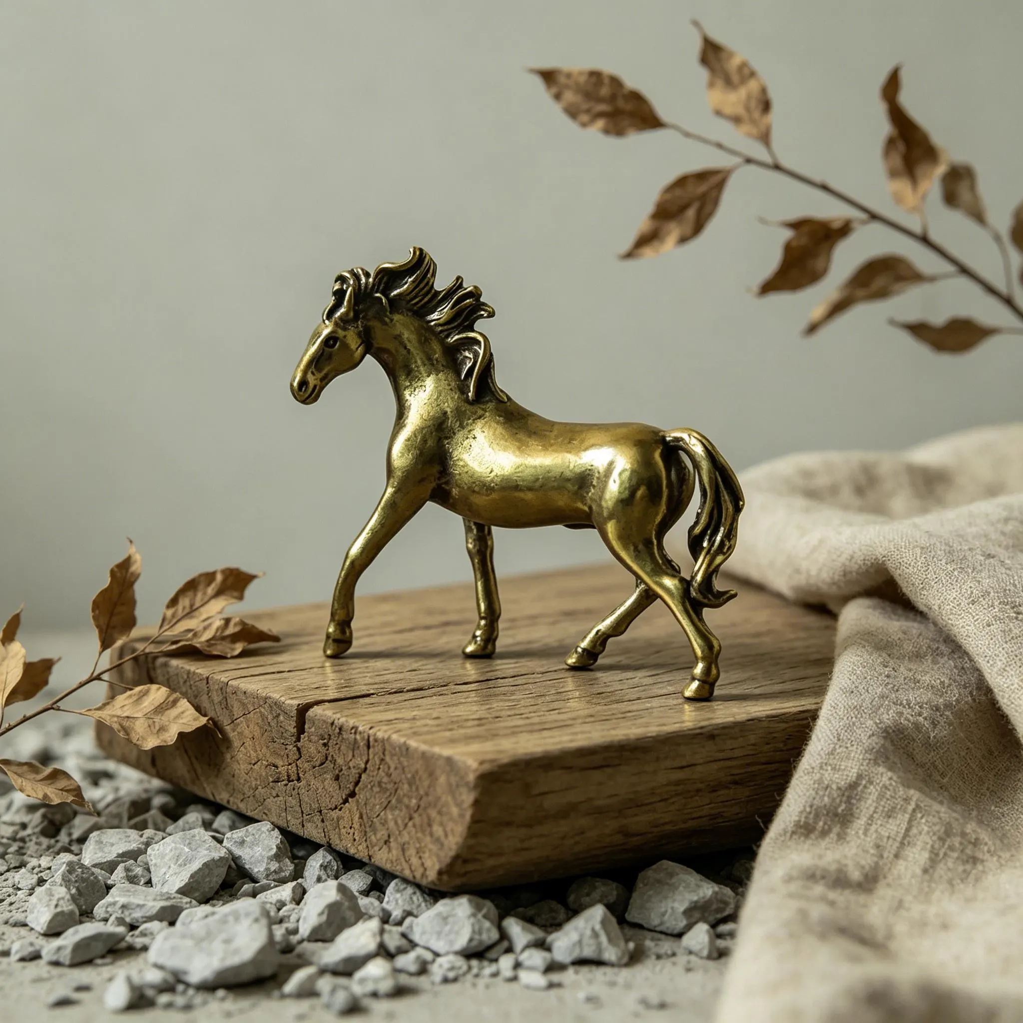 Handcrafted Brass Horse Figurine — Copper figurine image 5