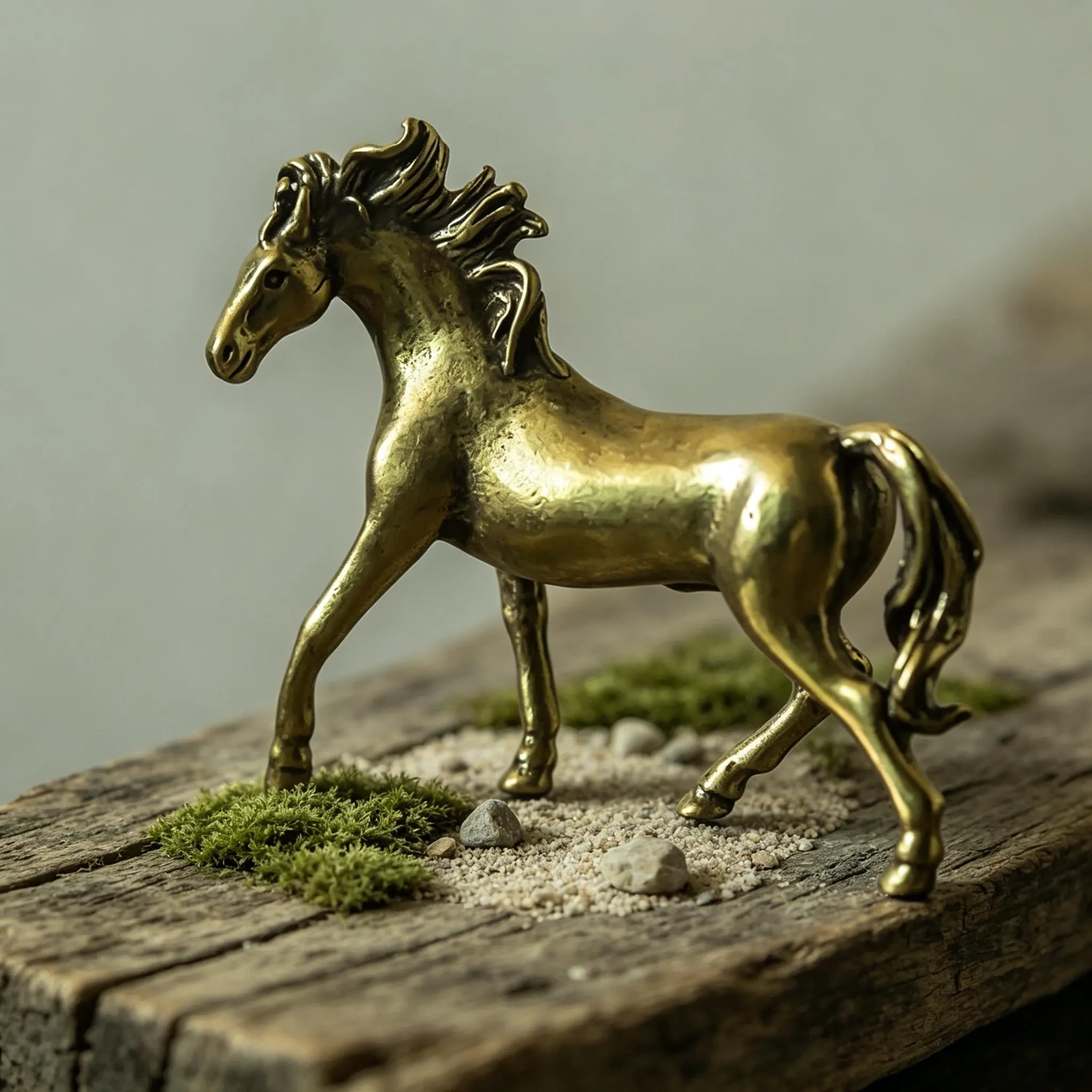 Handcrafted Brass Horse Figurine — Copper figurine image 9