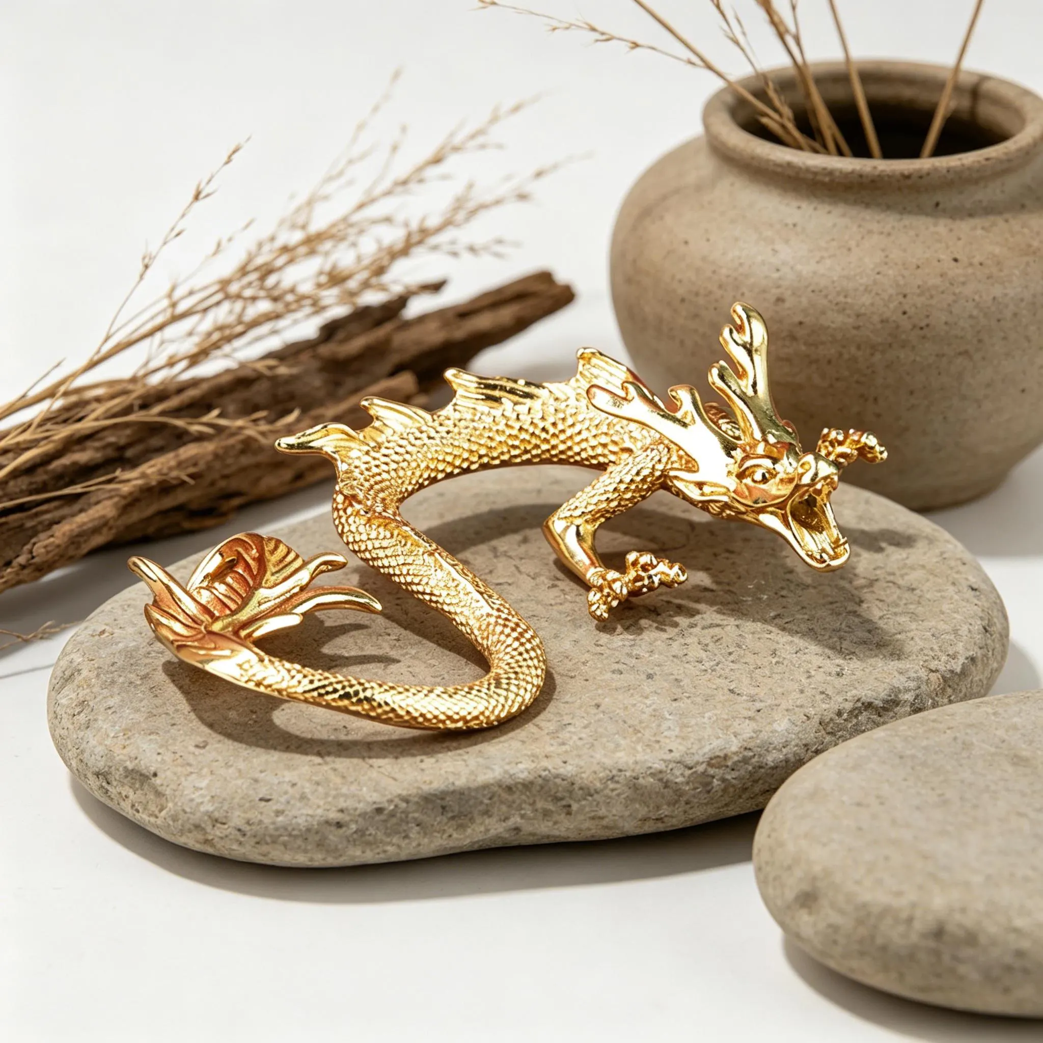 Handcrafted Brass Dragon Figurine — Copper figurine image 9