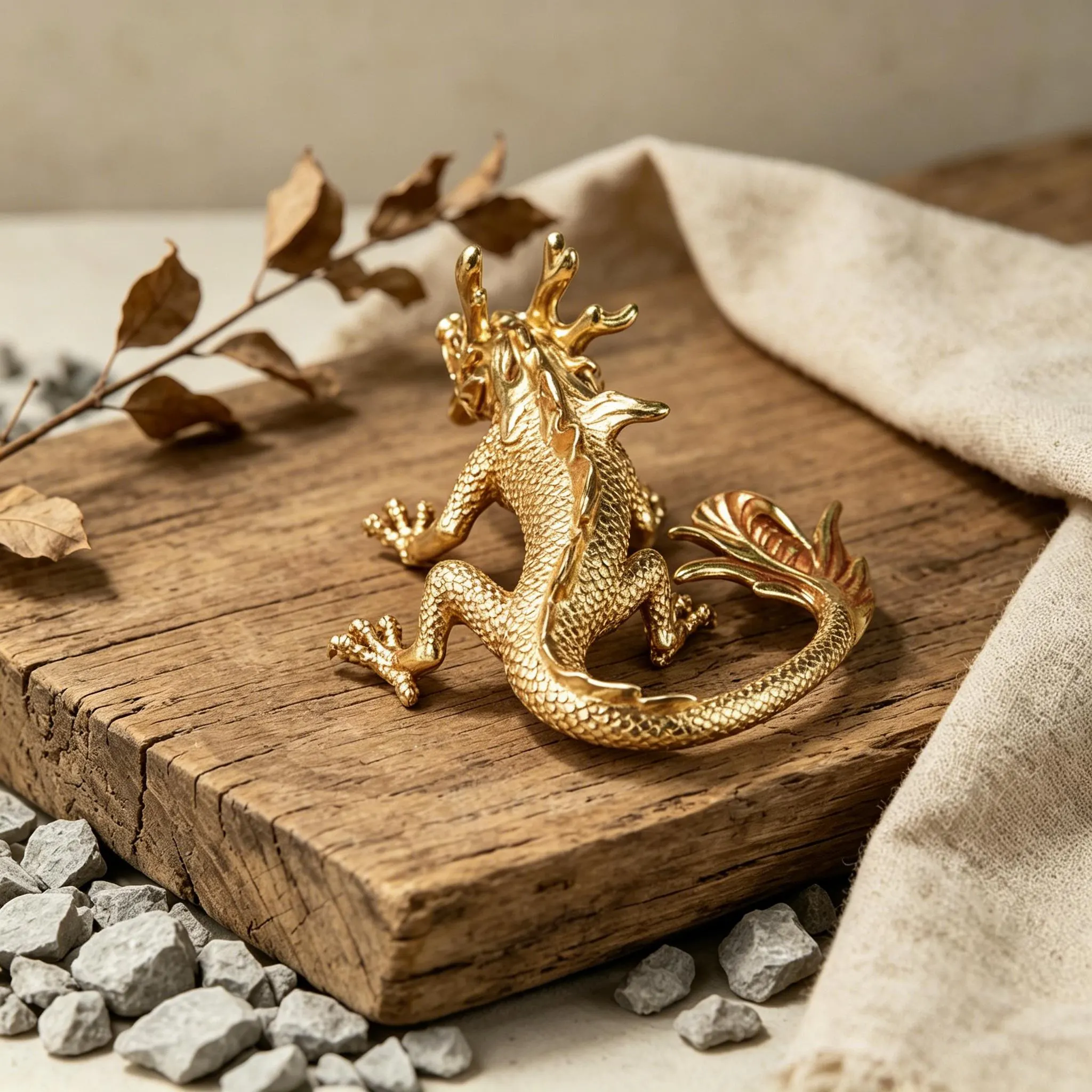 Handcrafted Brass Dragon Figurine — Copper figurine image 10