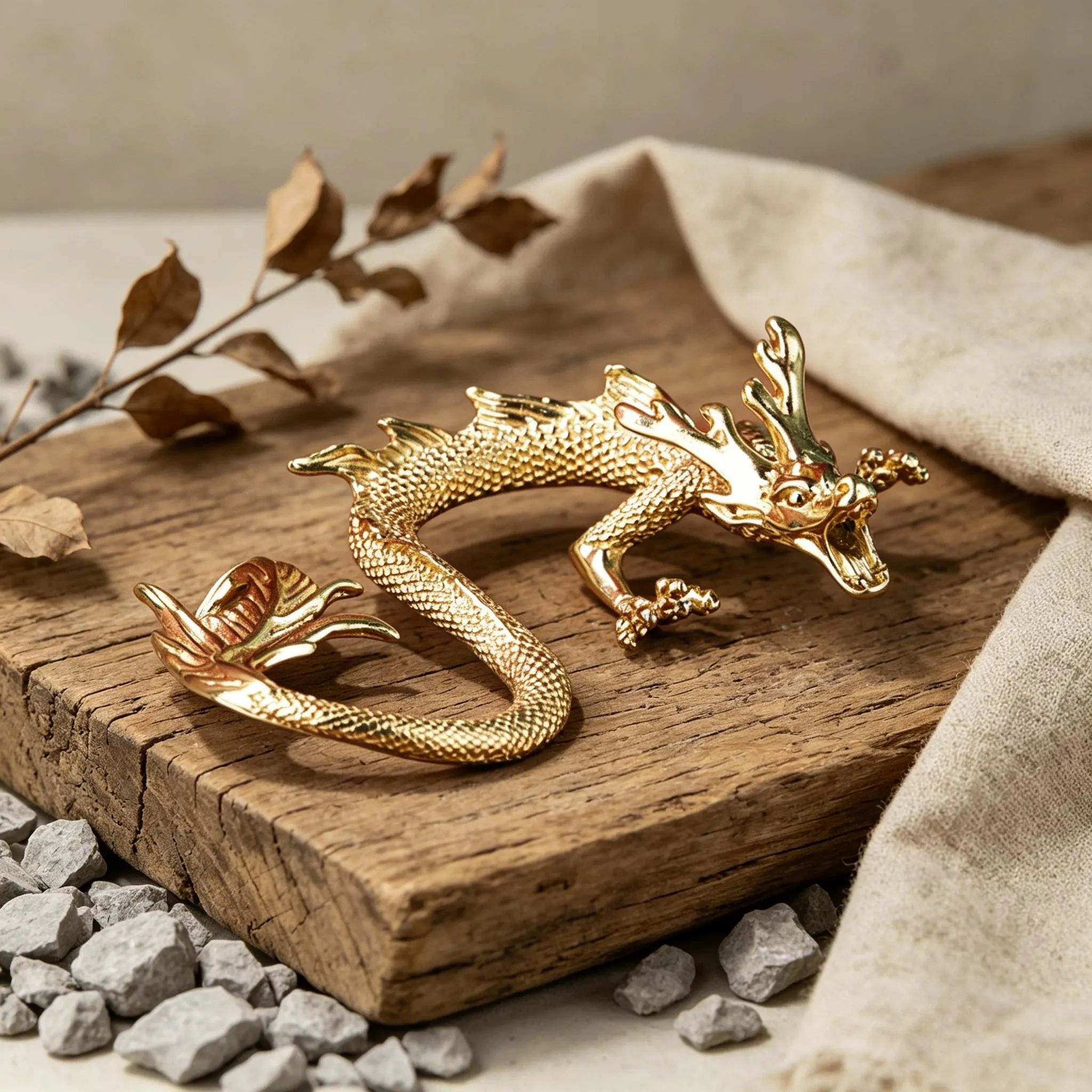 Handcrafted Brass Dragon Figurine — Copper figurine image 14