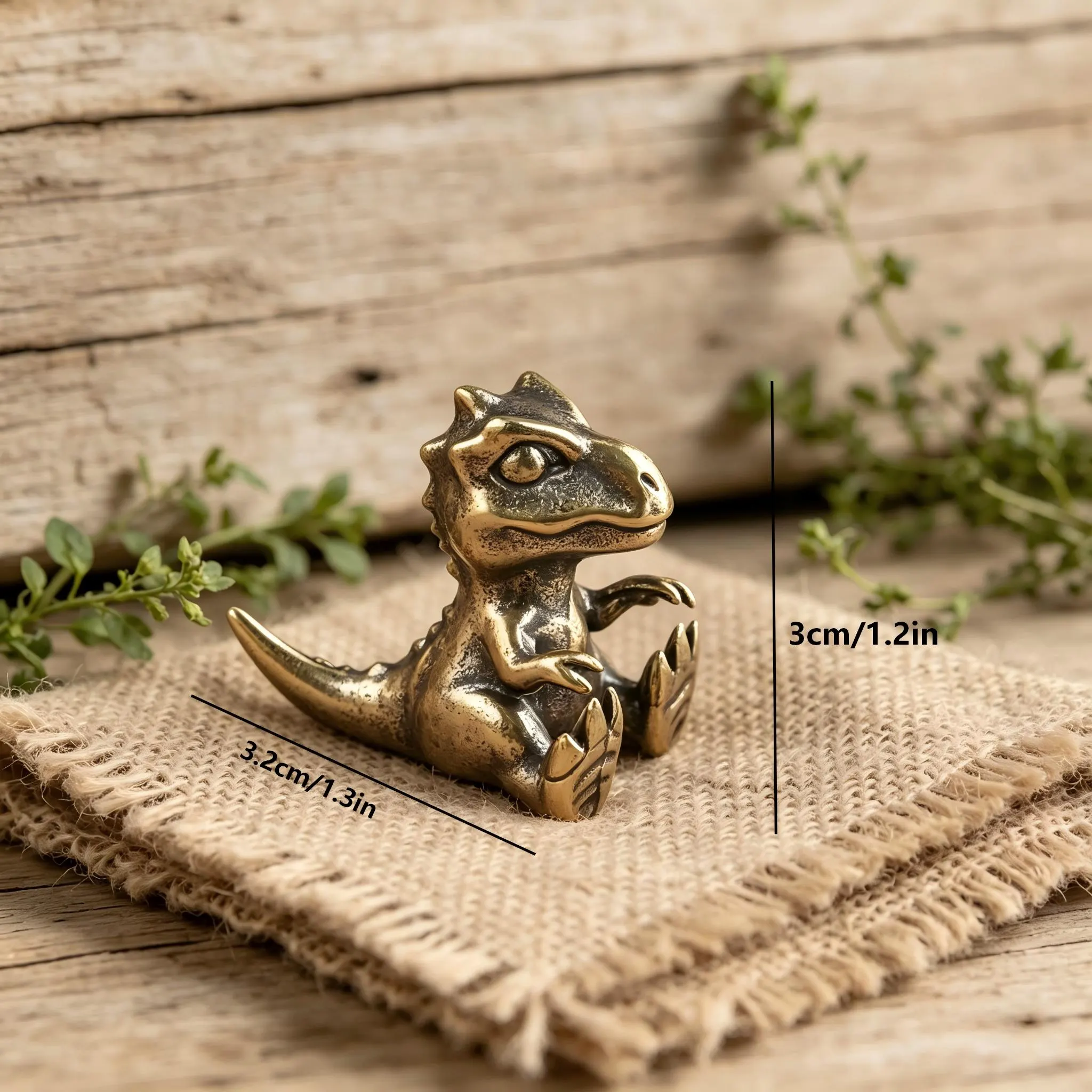 Handcrafted Brass Miniature Figurines — Copper figurine image 2