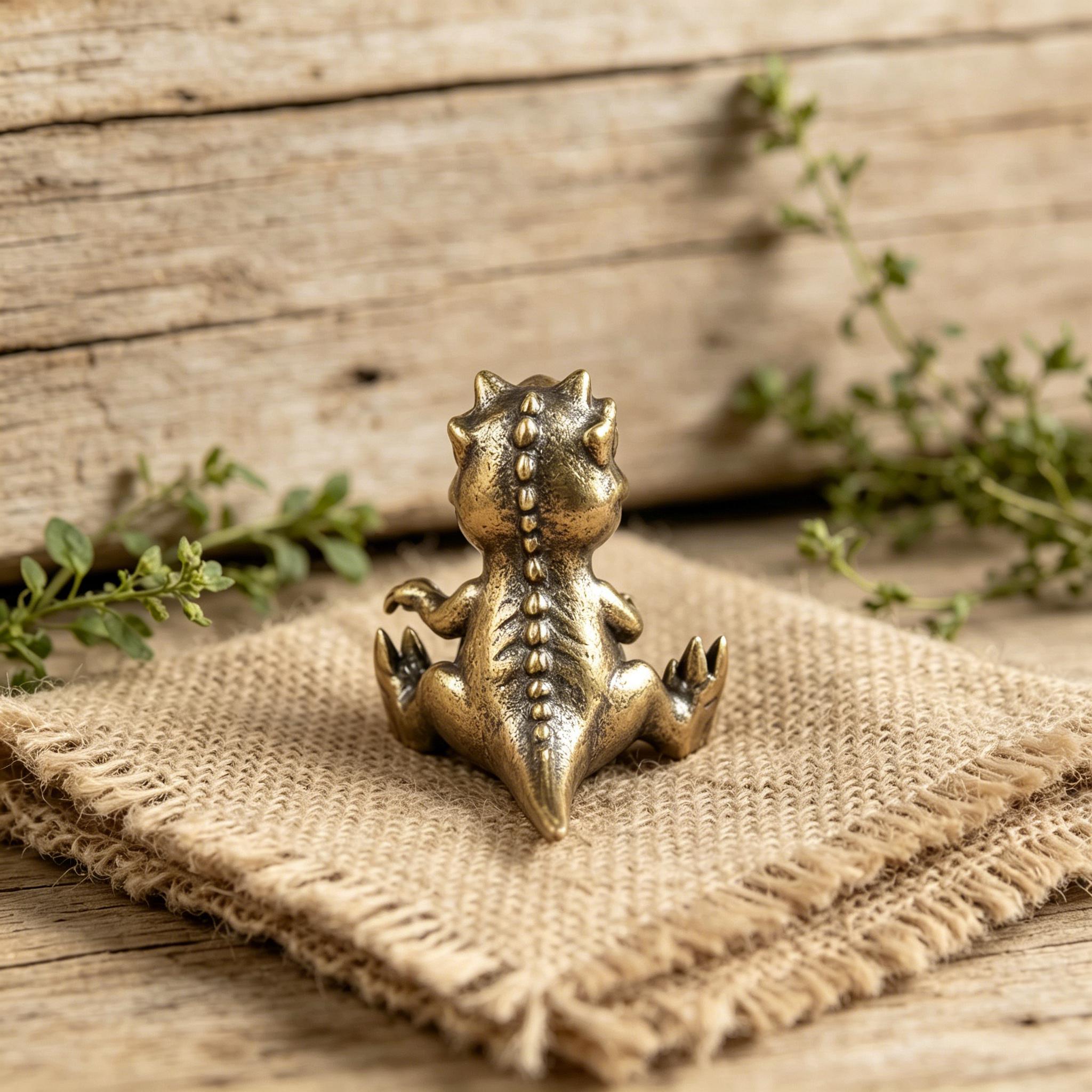 Handcrafted Brass Miniature Figurines — Copper figurine image 7
