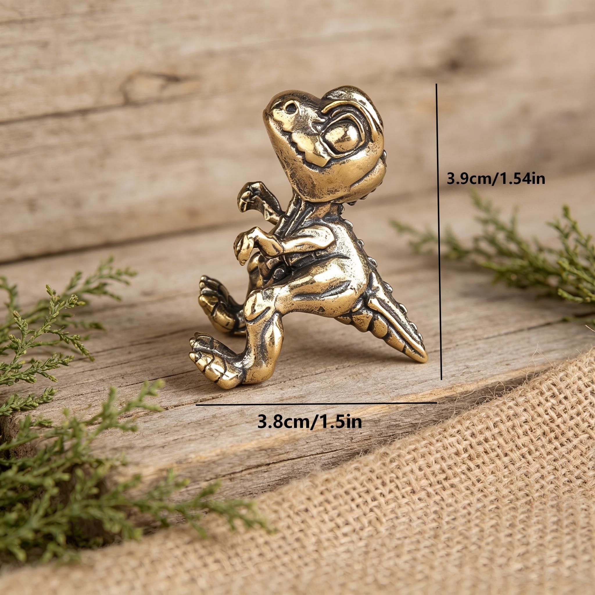 Vintage Brass Dinosaur Figurine — Brass figurine image 2