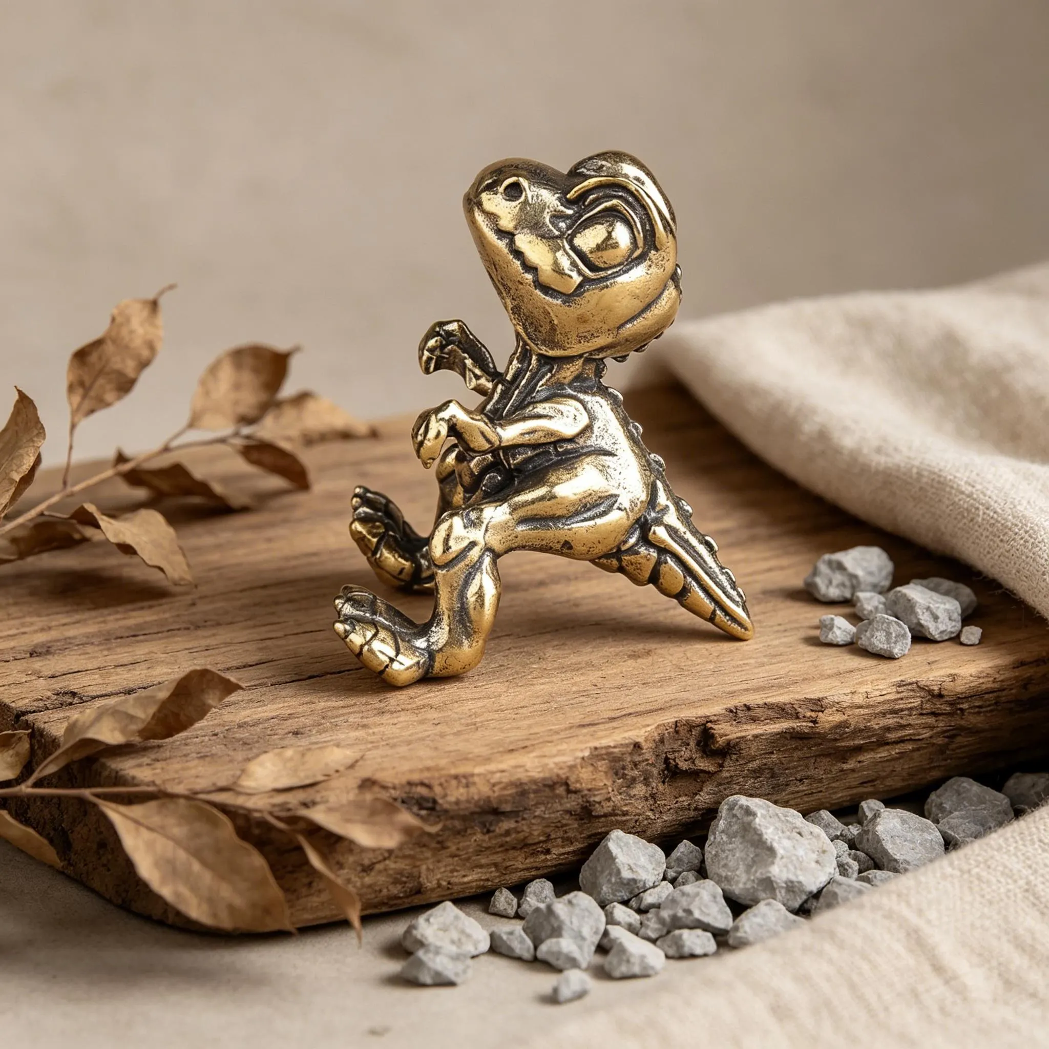 Vintage Brass Dinosaur Figurine — Brass figurine image 3