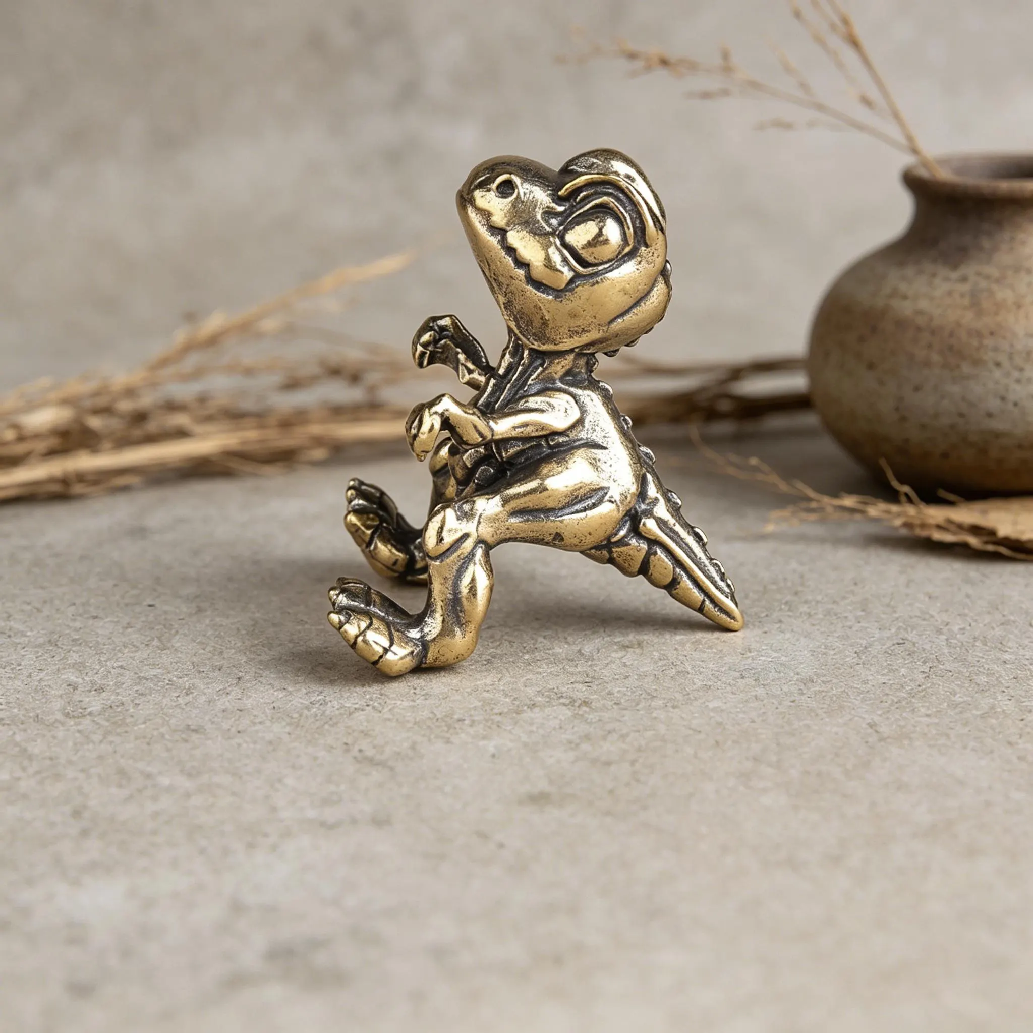 Vintage Brass Dinosaur Figurine — Brass figurine image 4