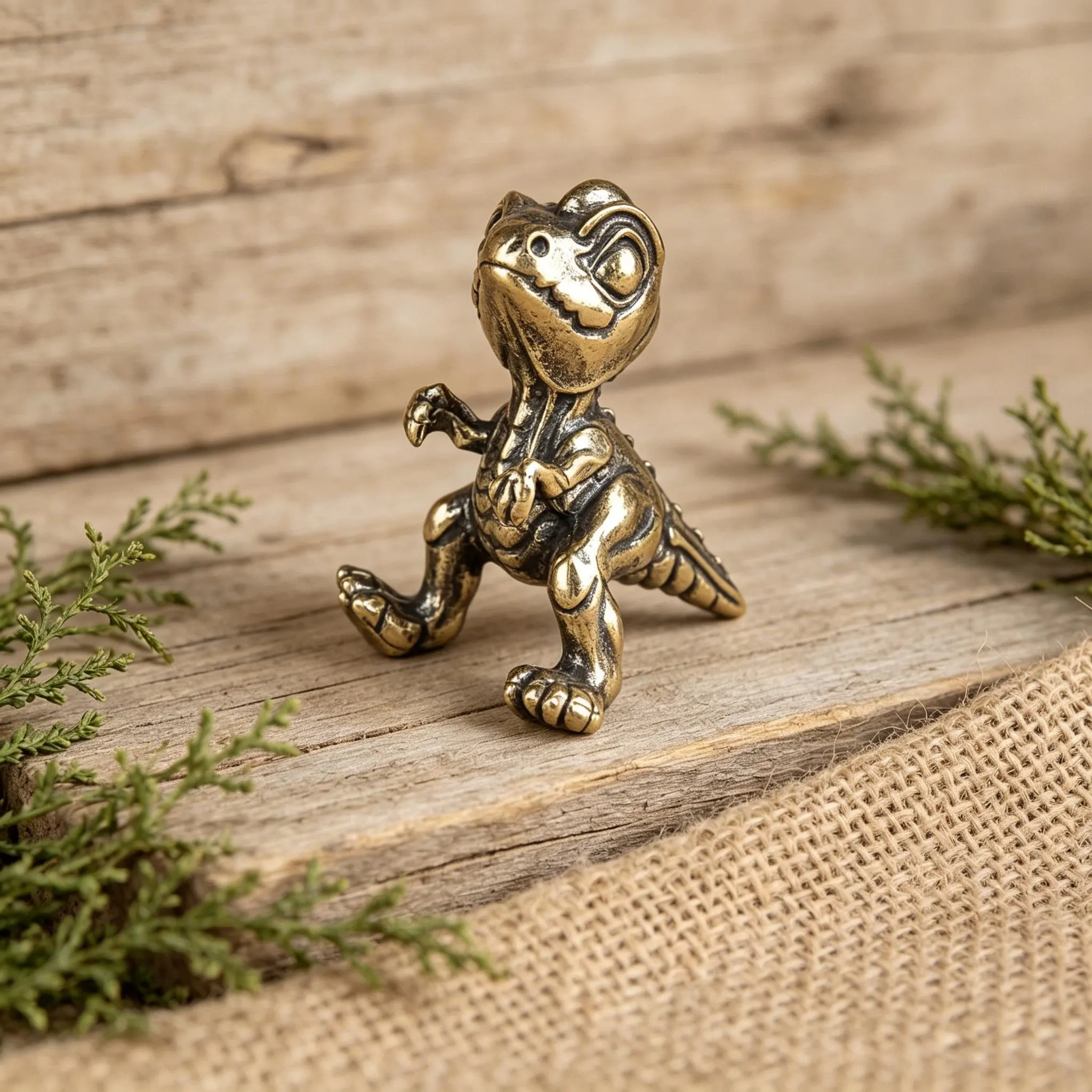 Vintage Brass Dinosaur Figurine — Brass figurine image 6