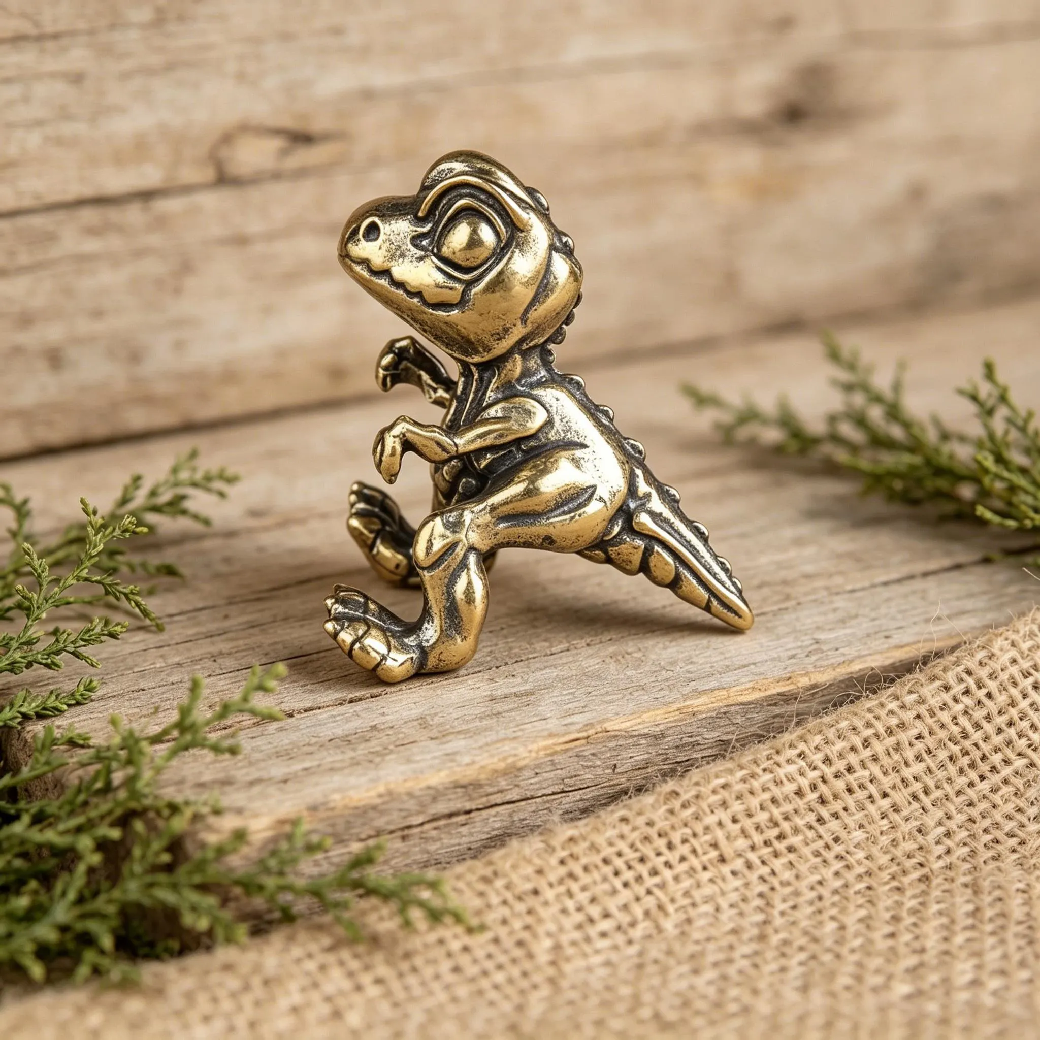 Vintage Brass Dinosaur Figurine — Brass figurine image 7