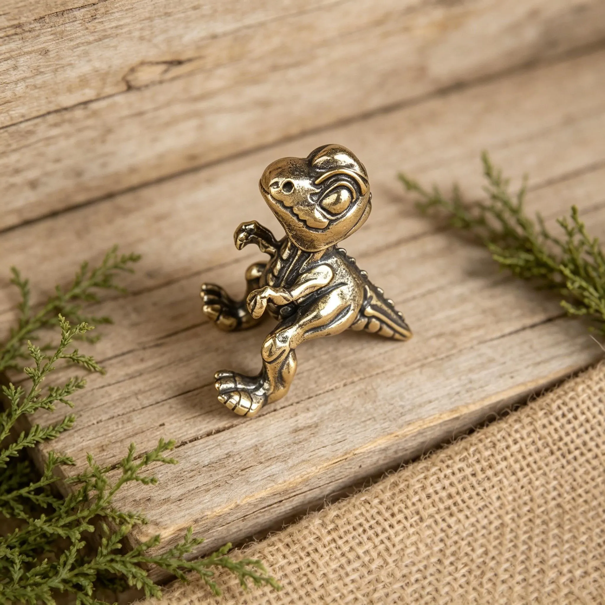 Vintage Brass Dinosaur Figurine — Brass figurine image 8