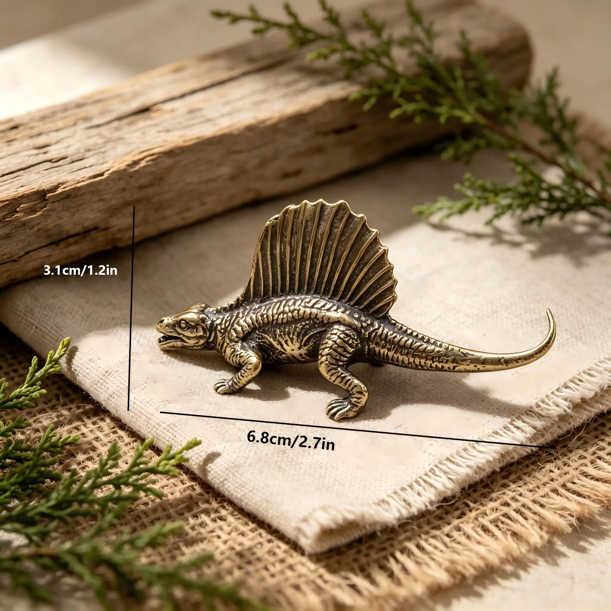 Handcrafted Mini Copper Lizard Figurine — Copper figurine image 2