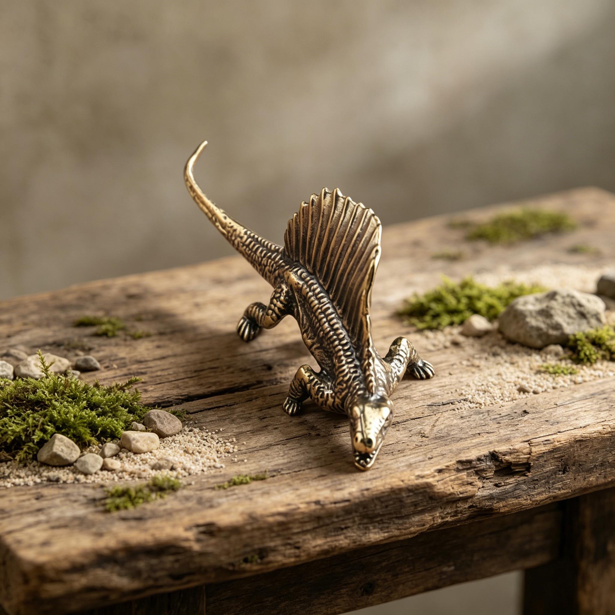 Handcrafted Mini Copper Lizard Figurine — Copper figurine image 3
