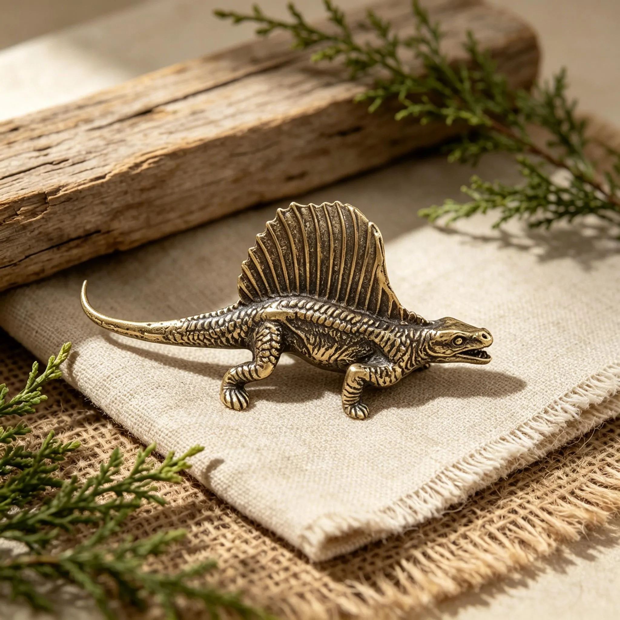 Handcrafted Mini Copper Lizard Figurine — Copper figurine image 1