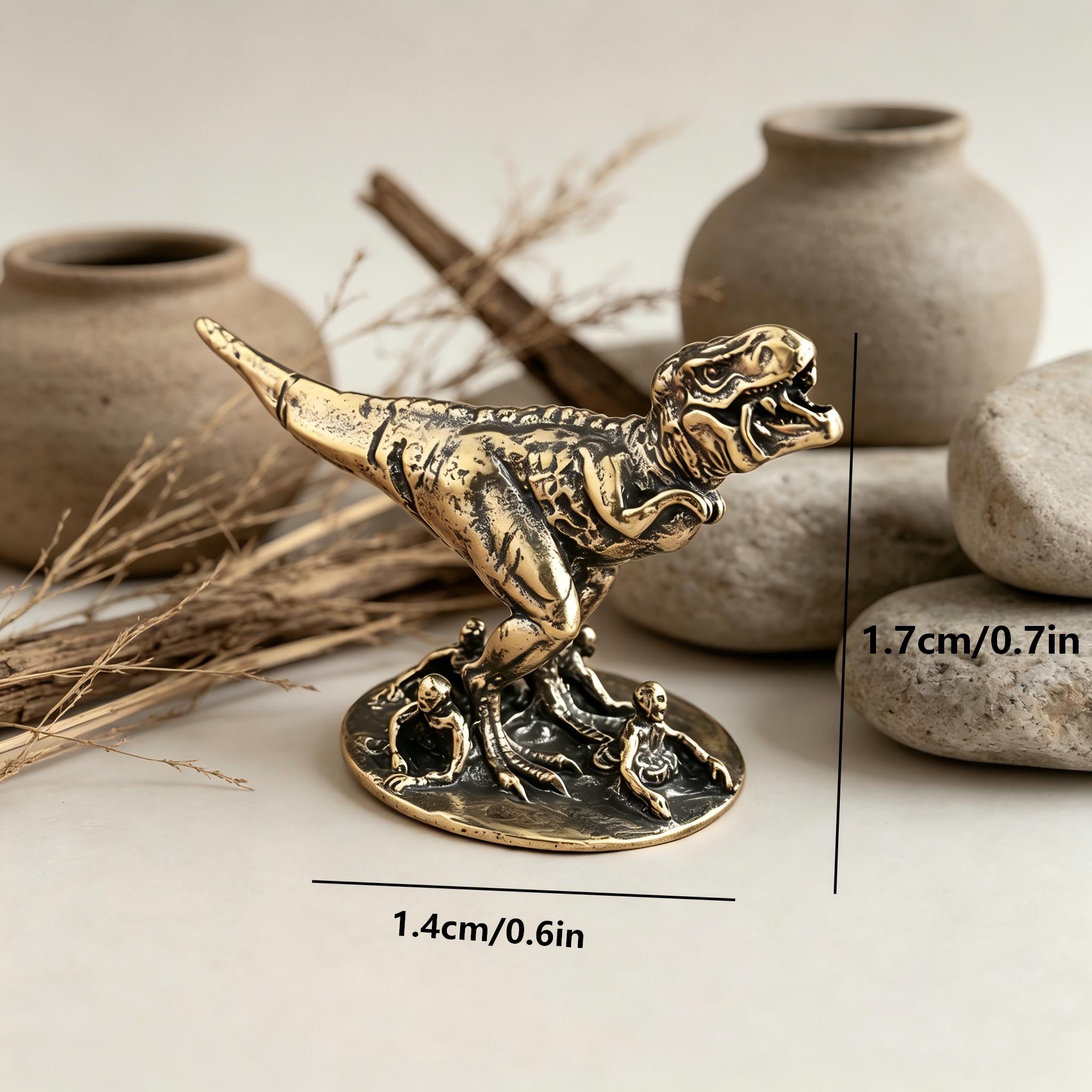 Mini Handmade Copper Dinosaur Statue — Copper figurine image 2