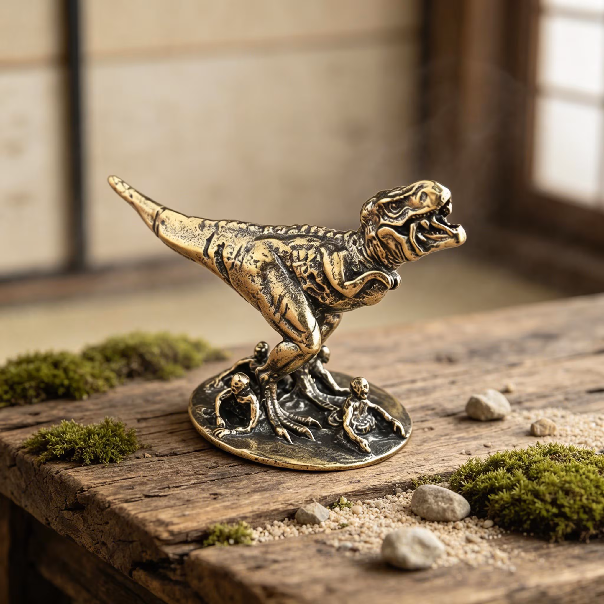 Mini Handmade Copper Dinosaur Statue — Copper figurine image 4