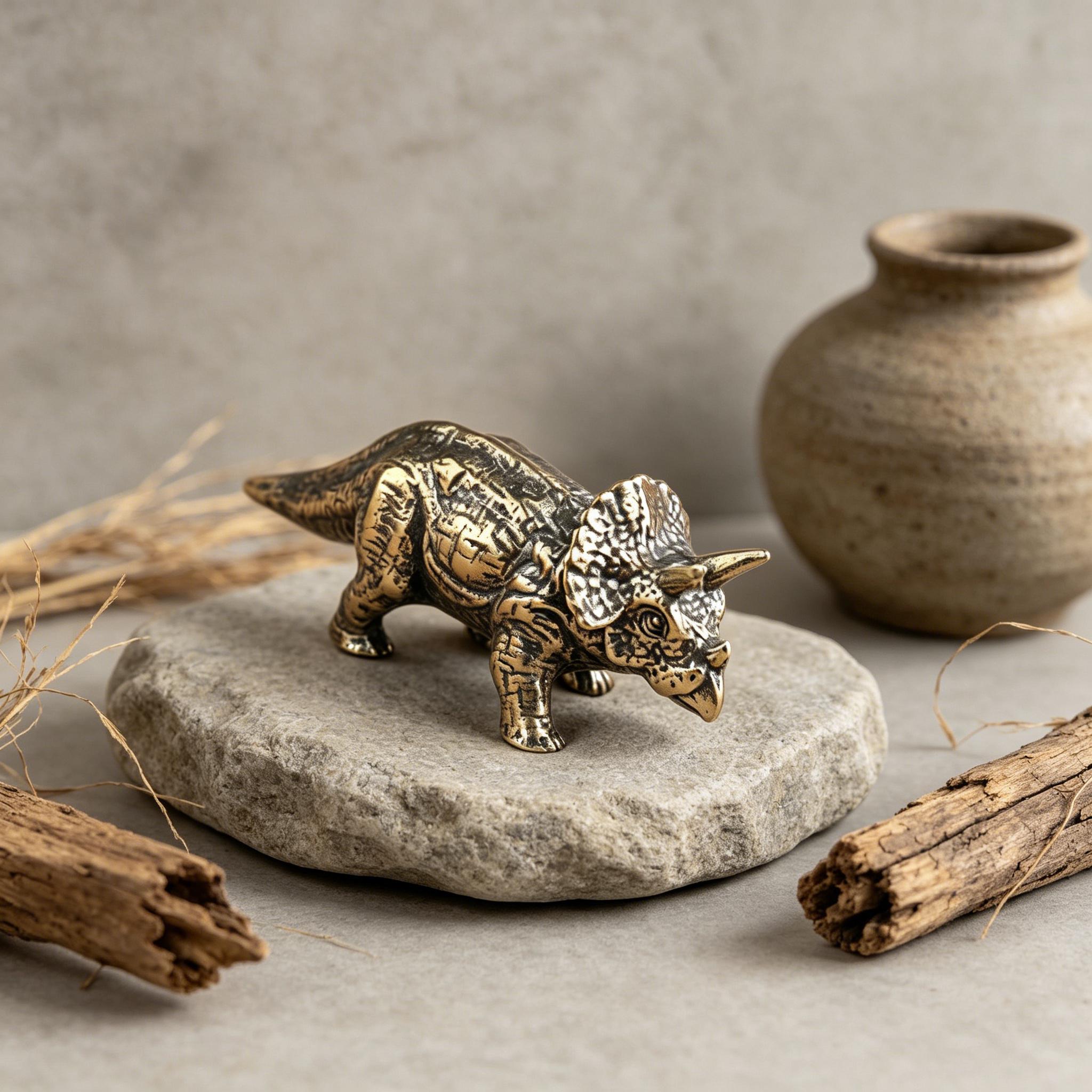 Handmade Brass Mini Statue — Copper figurine image 7