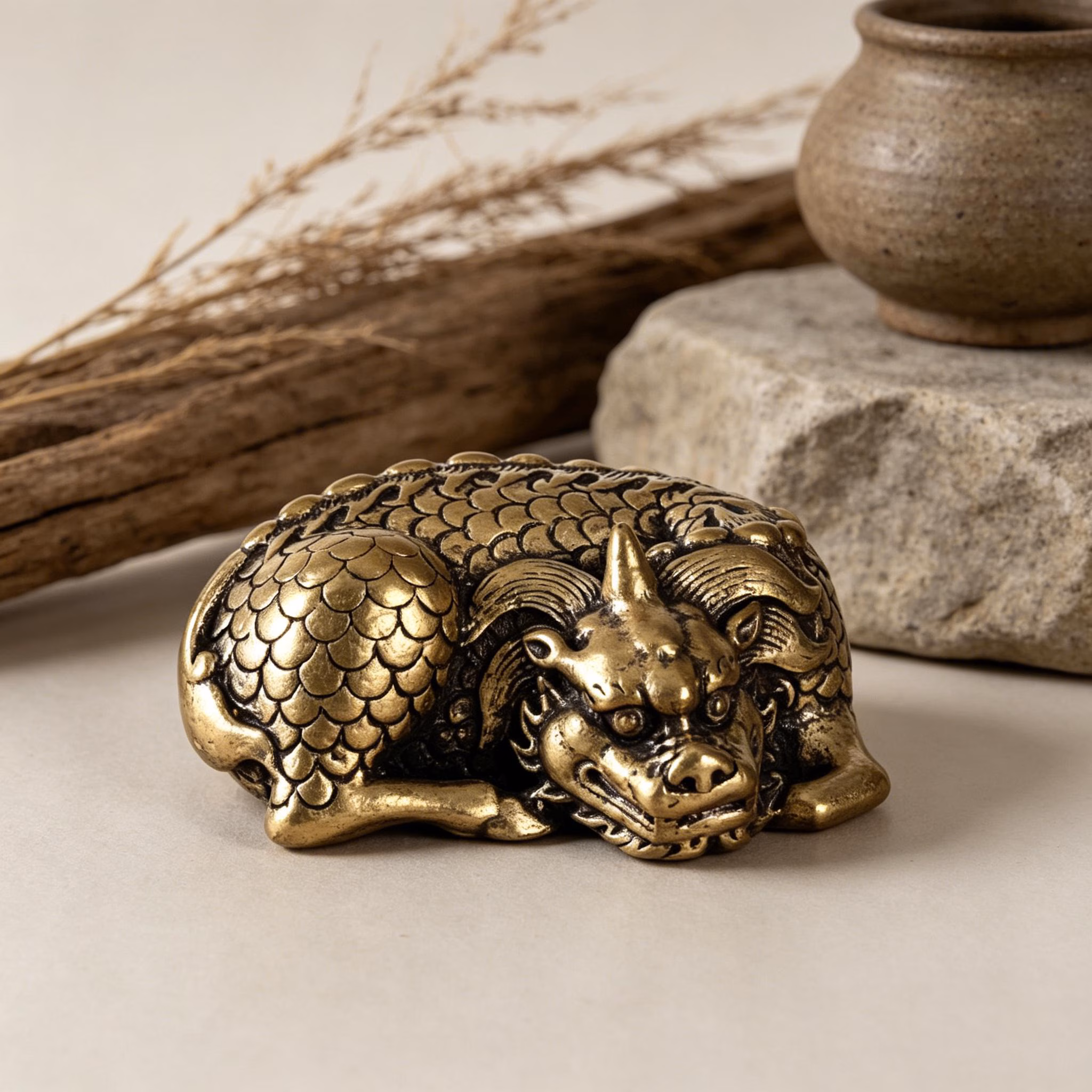 Mini Brass Animal Figurines — Copper figurine image 1