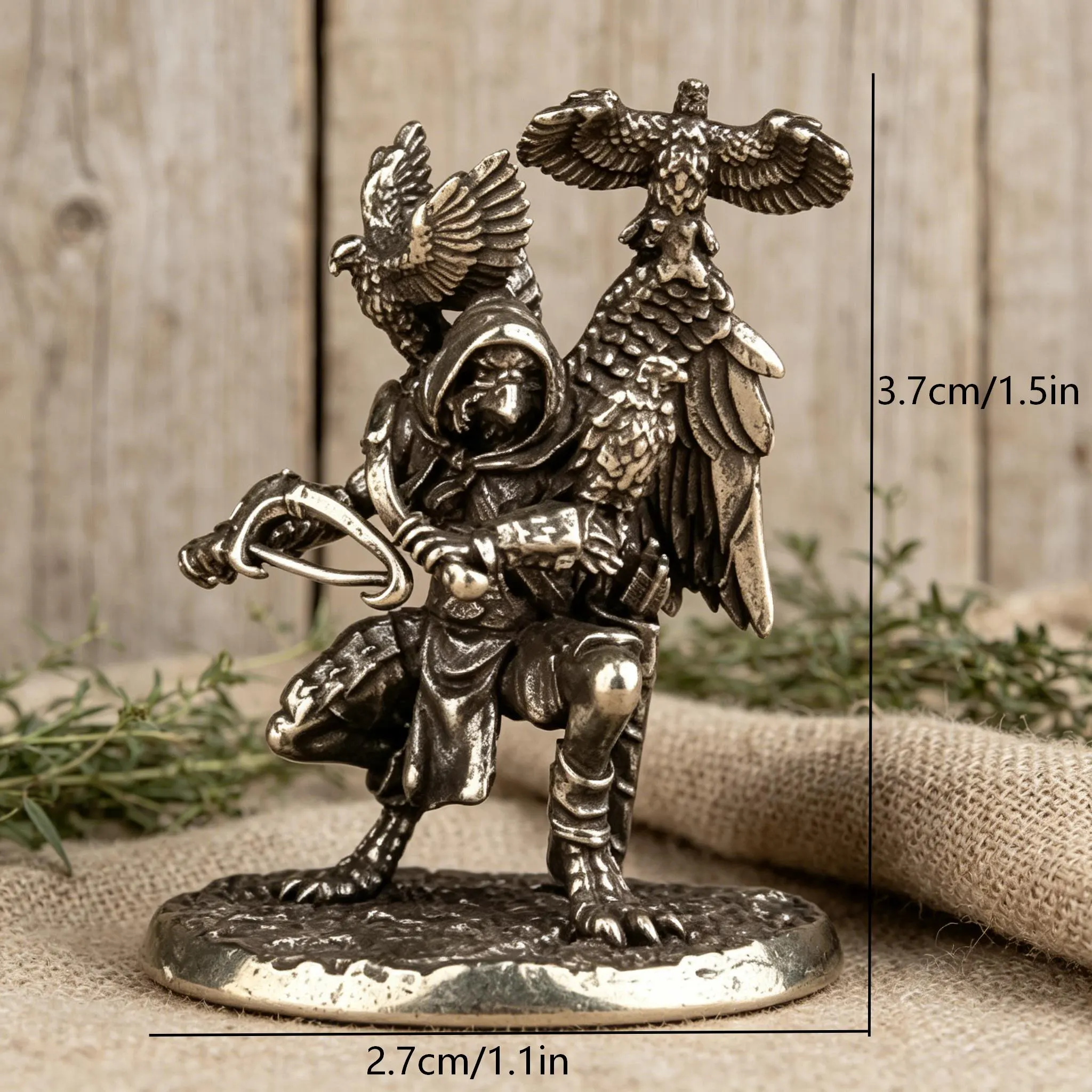 Handcrafted Brass Bird Figurine — Brass figurine image 2