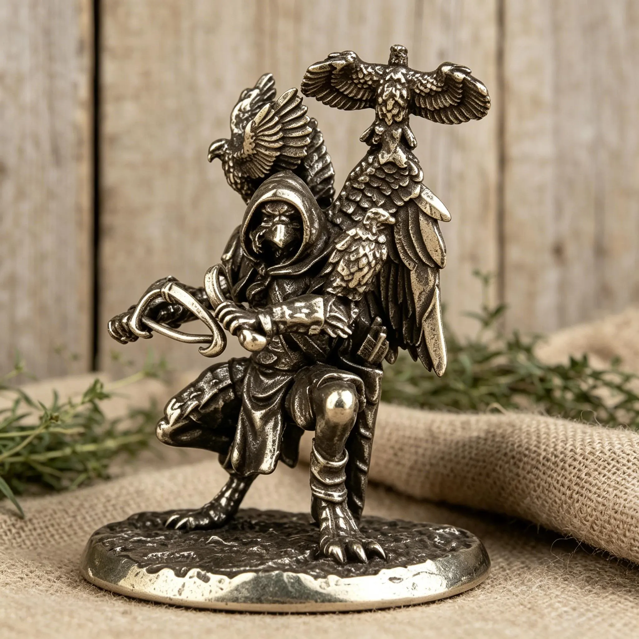 Handcrafted Brass Bird Figurine — Brass figurine image 4