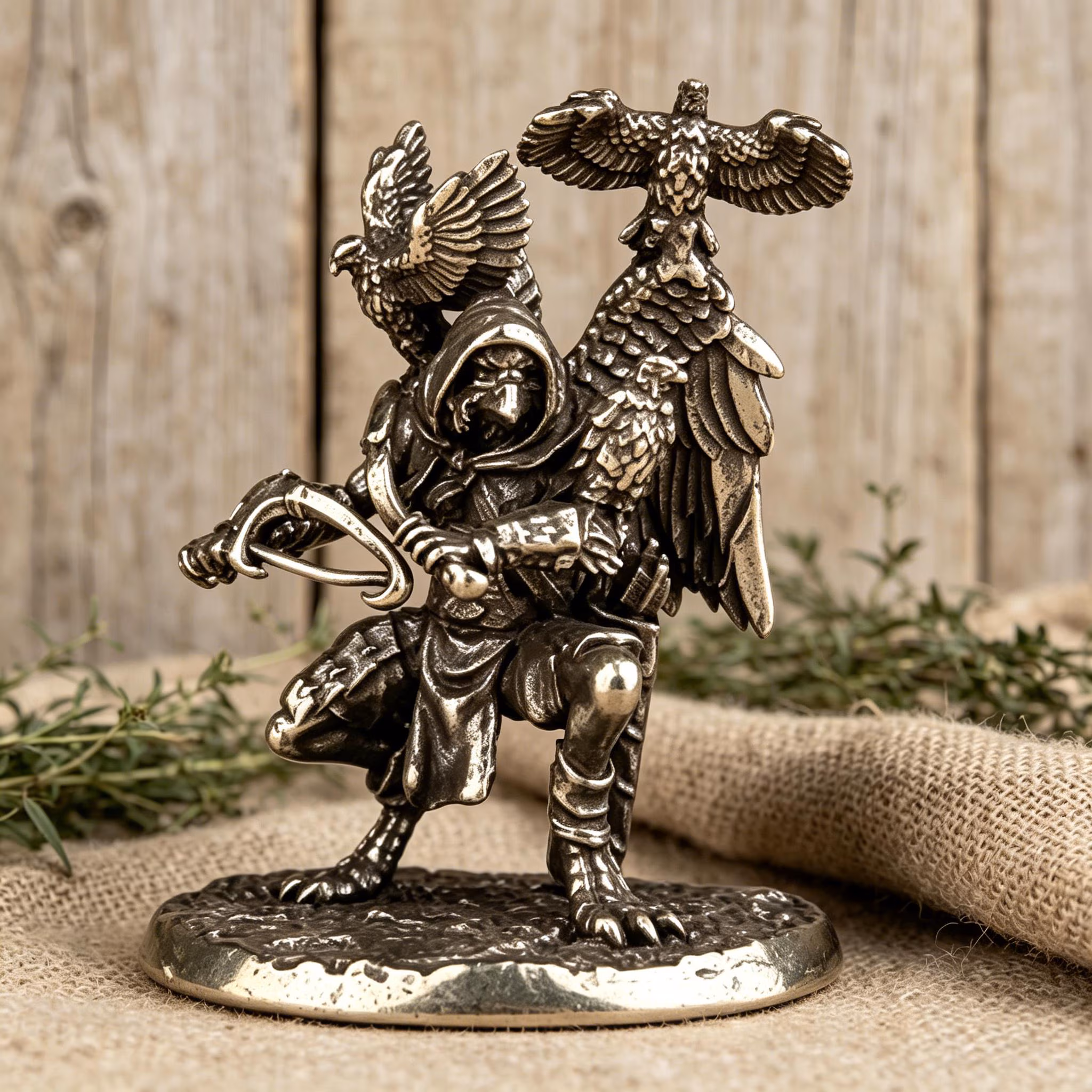 Handcrafted Brass Bird Figurine — Brass figurine image 6