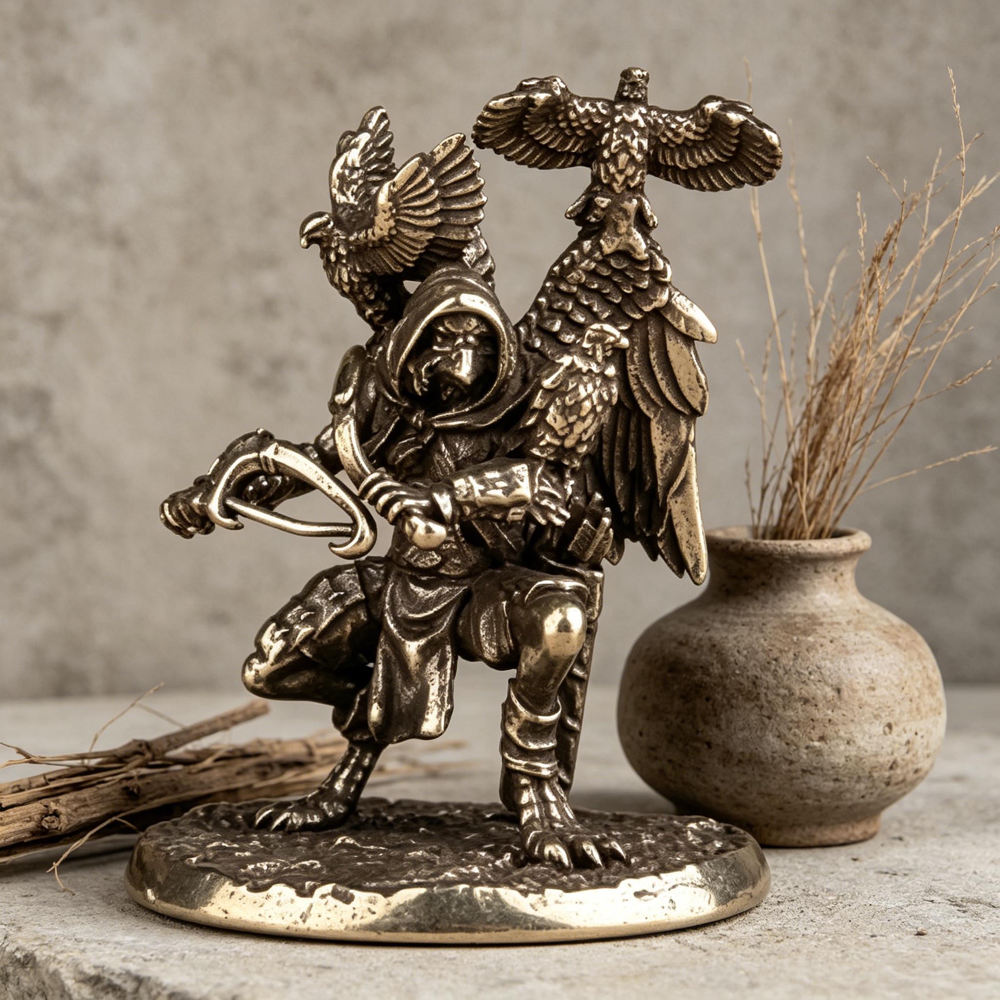 Handcrafted Brass Bird Figurine — Brass figurine image 7