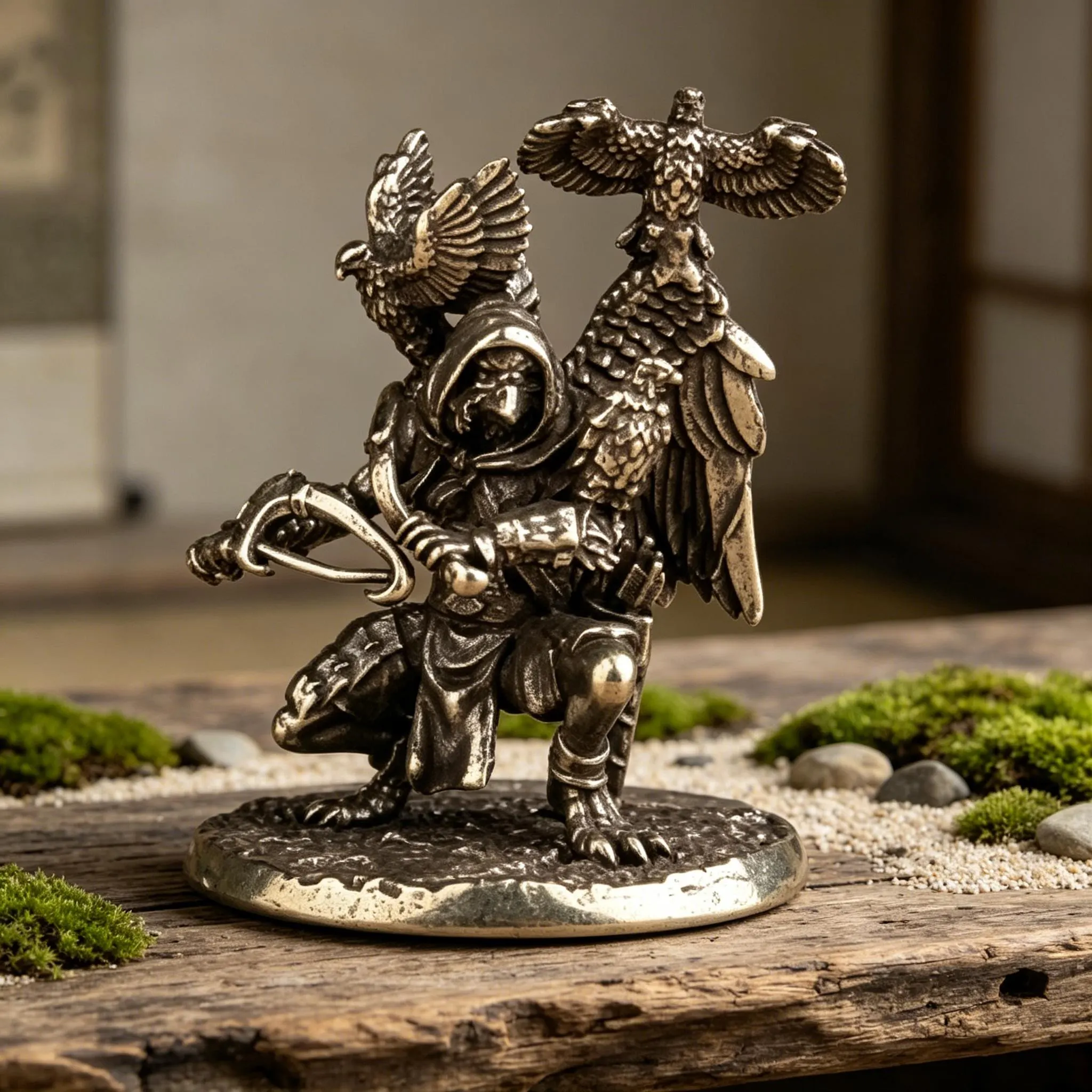 Handcrafted Brass Bird Figurine — Brass figurine image 8