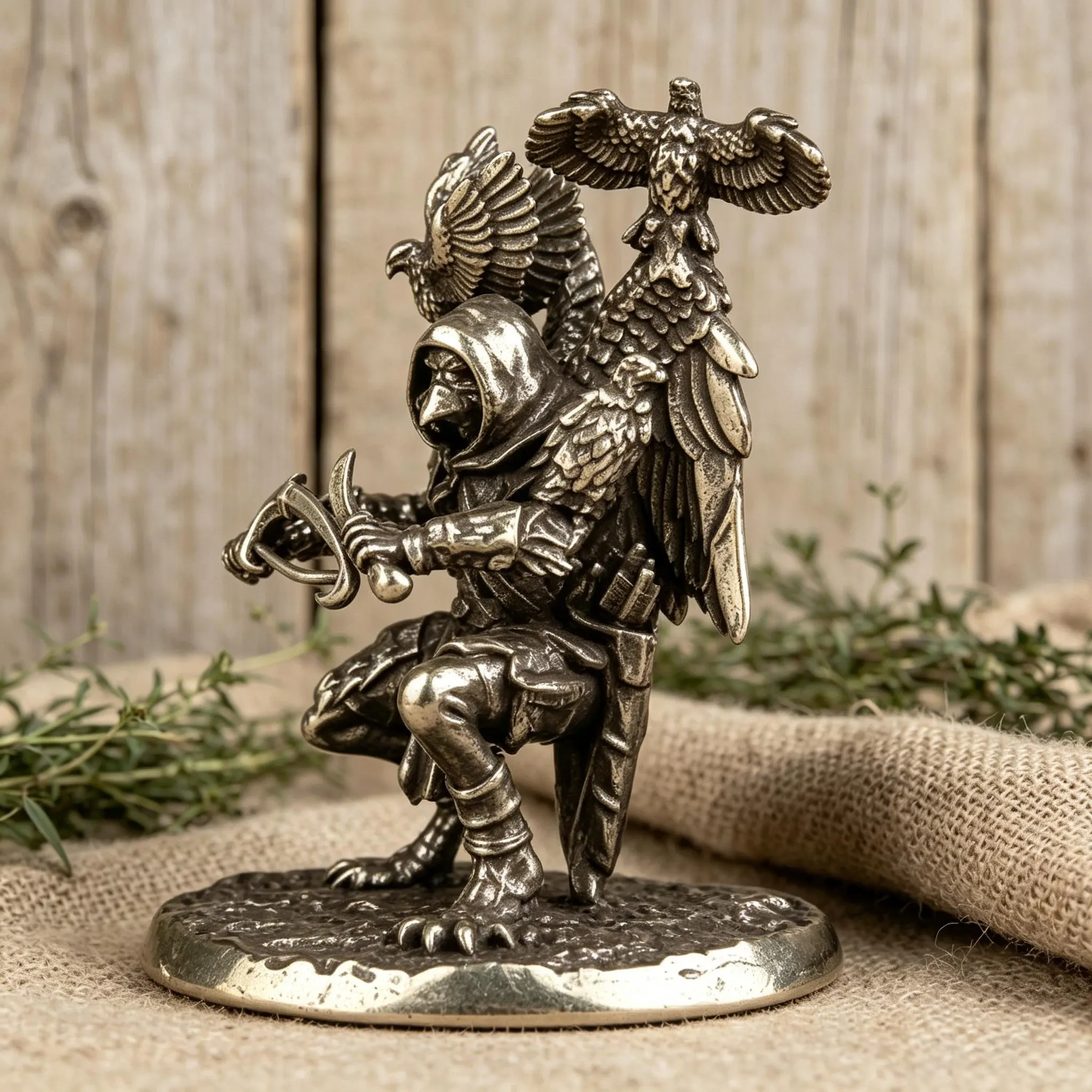 Handcrafted Brass Bird Figurine — Brass figurine image 9