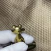 Handcrafted Brass Frog Figurine — Brass figurine image 2
