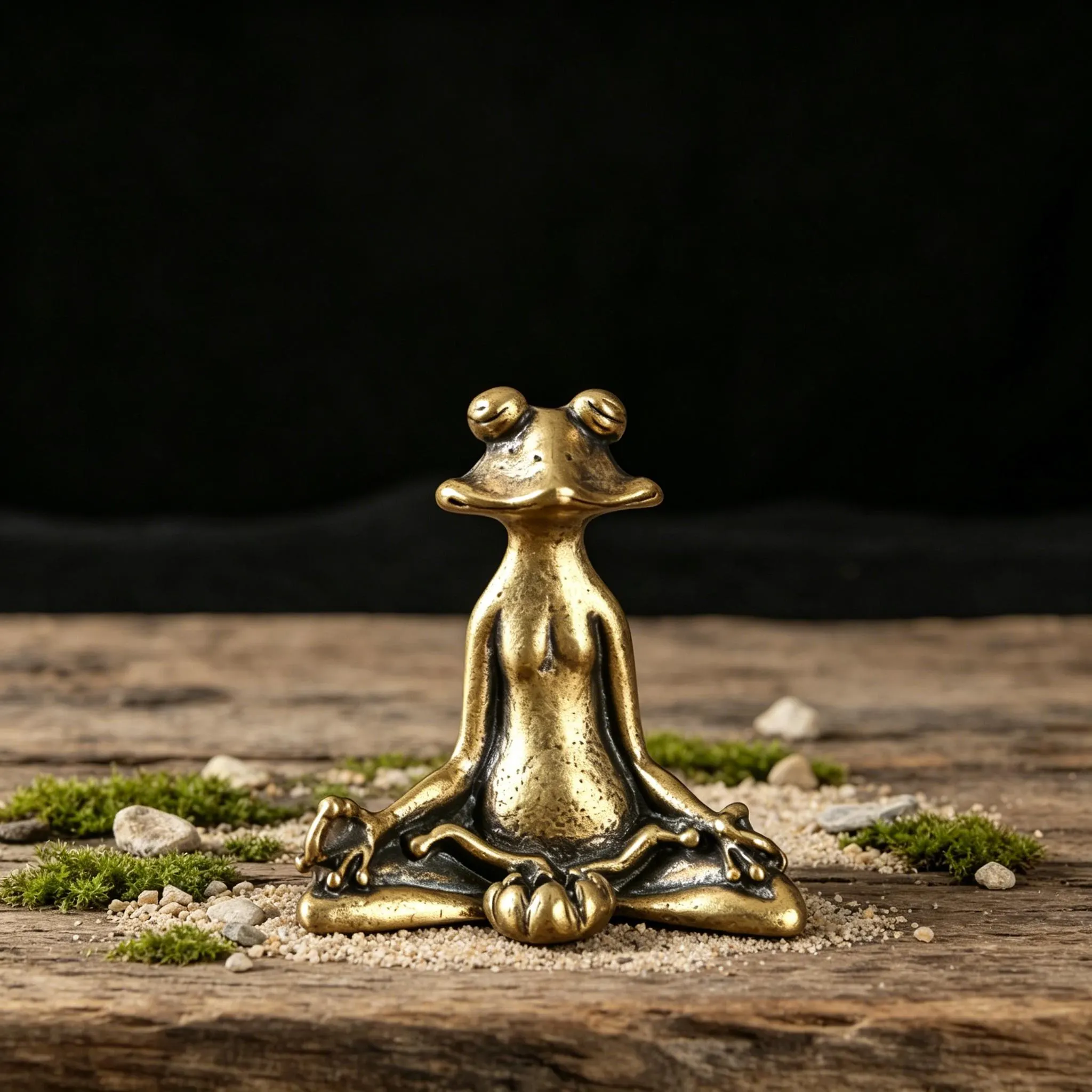Handcrafted Brass Frog Figurine — Brass figurine image 10