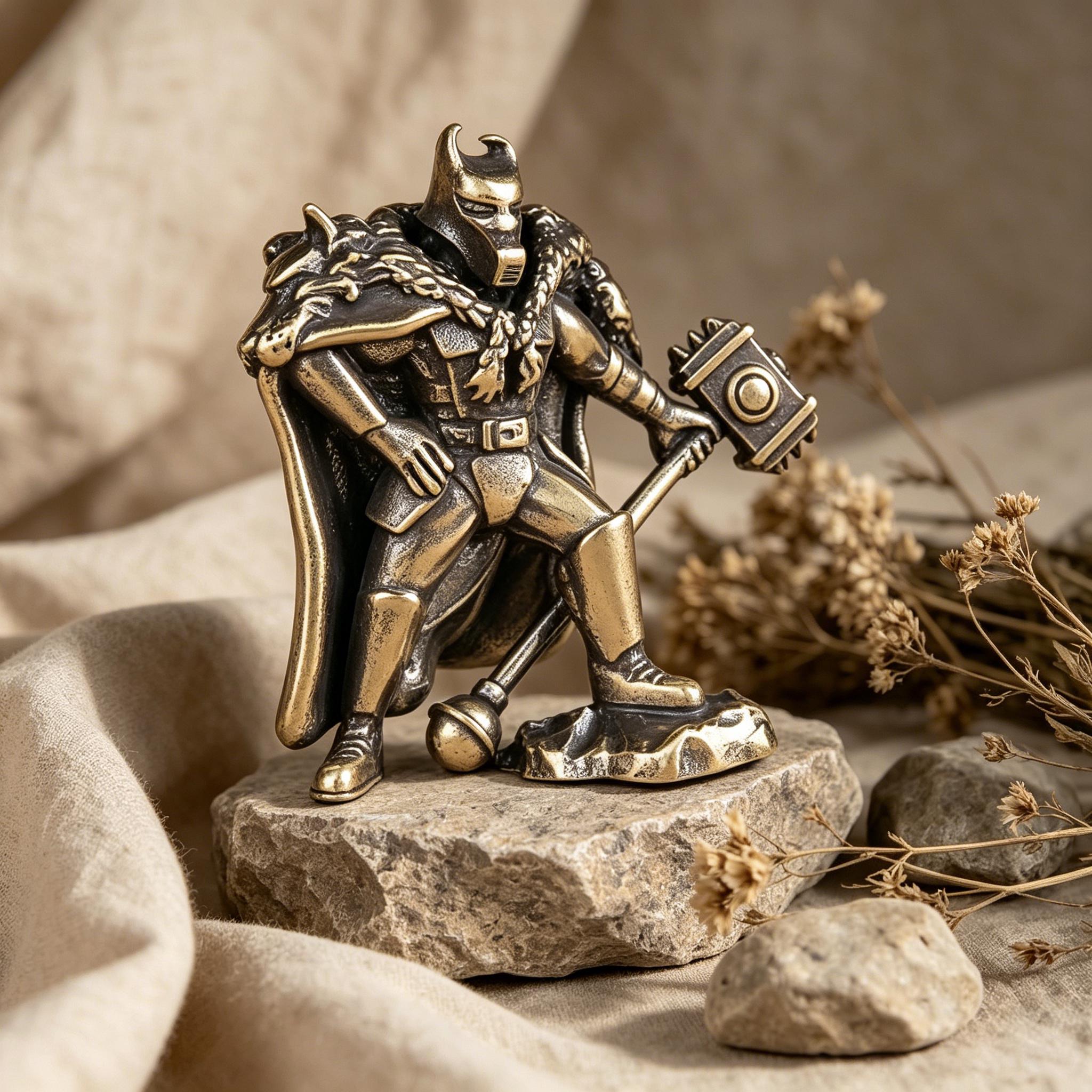 Handcrafted Brass Warrior Figurine — Brass figurine image 9