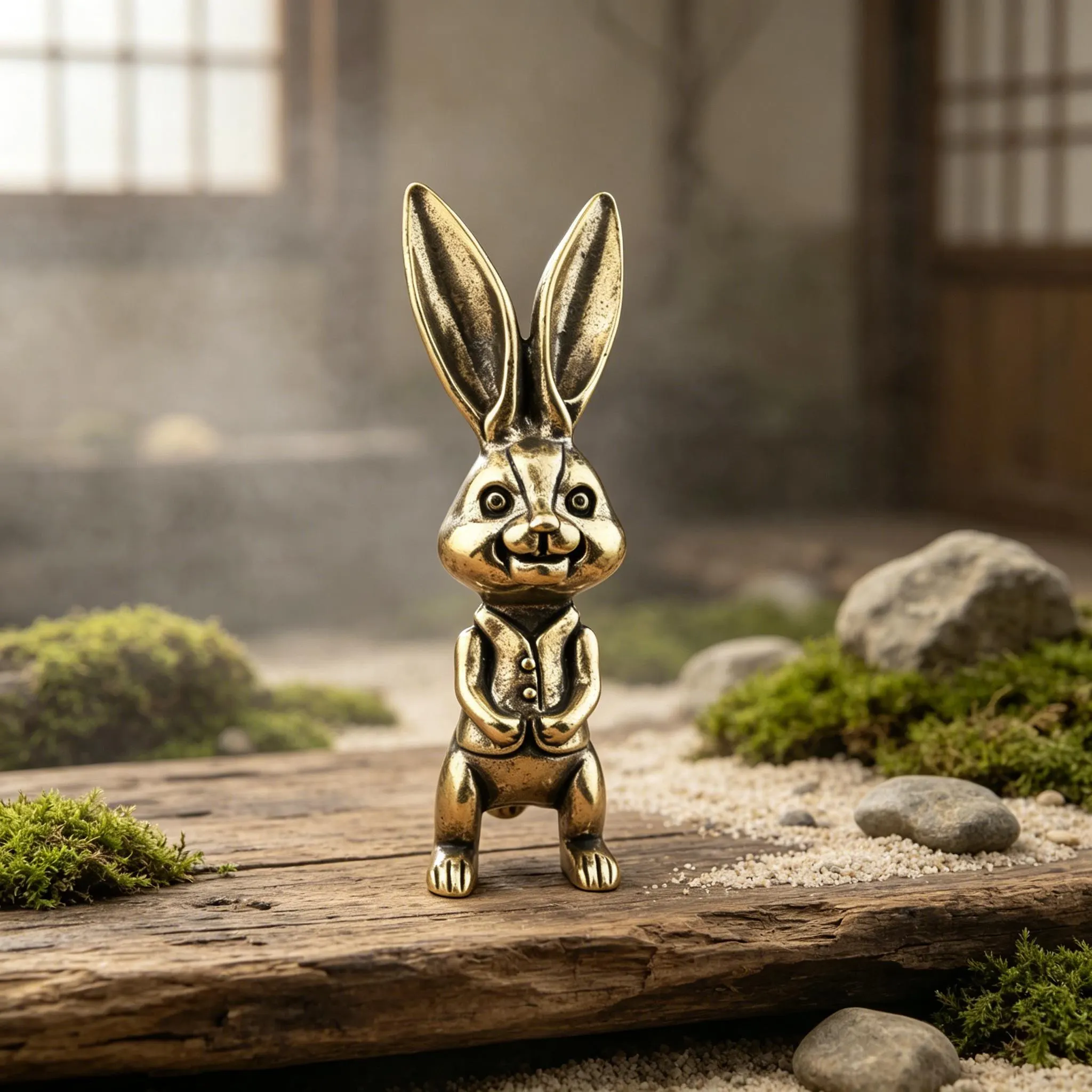Miniature Copper Rabbit Figurine — Copper figurine image 7