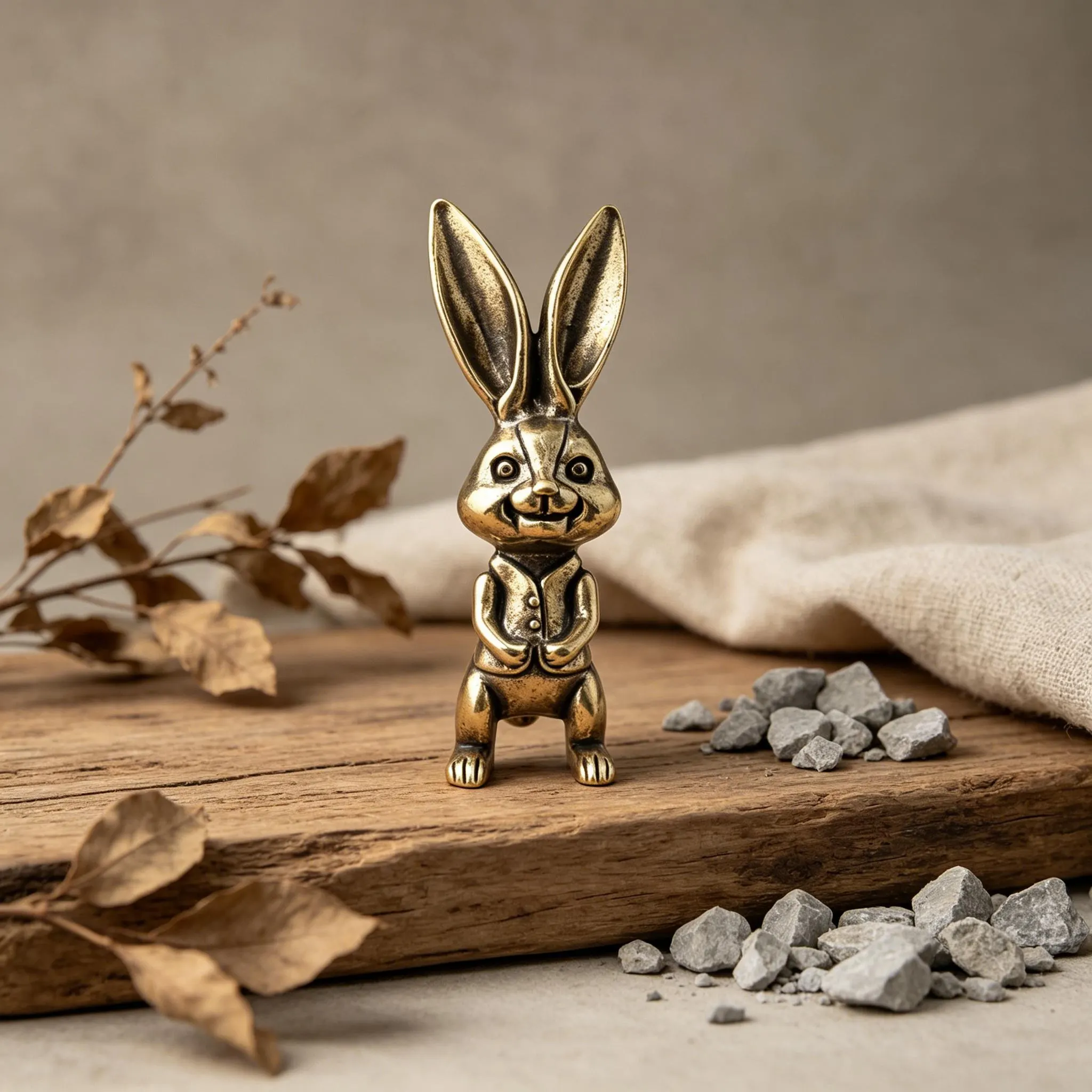Miniature Copper Rabbit Figurine — Copper figurine image 10