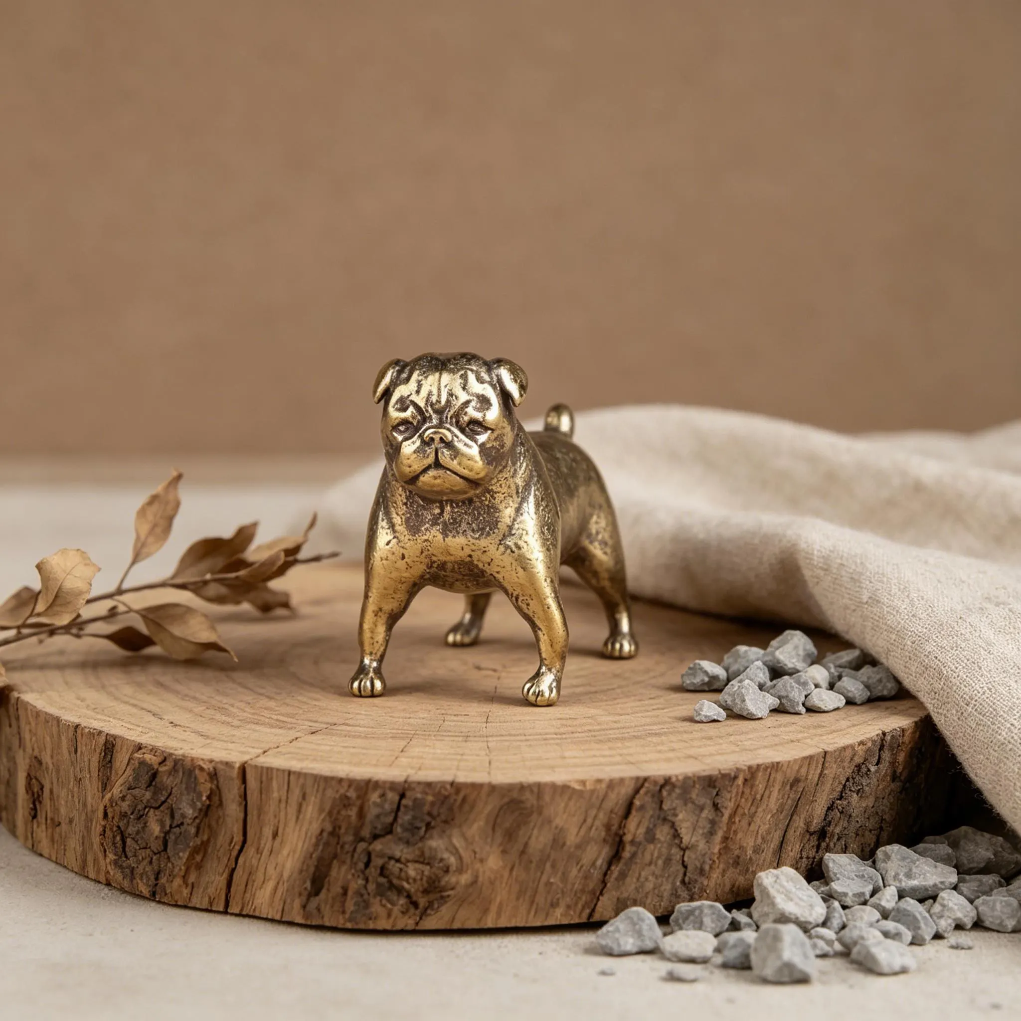 Miniature Copper Bulldog Figurine — Copper figurine image 6