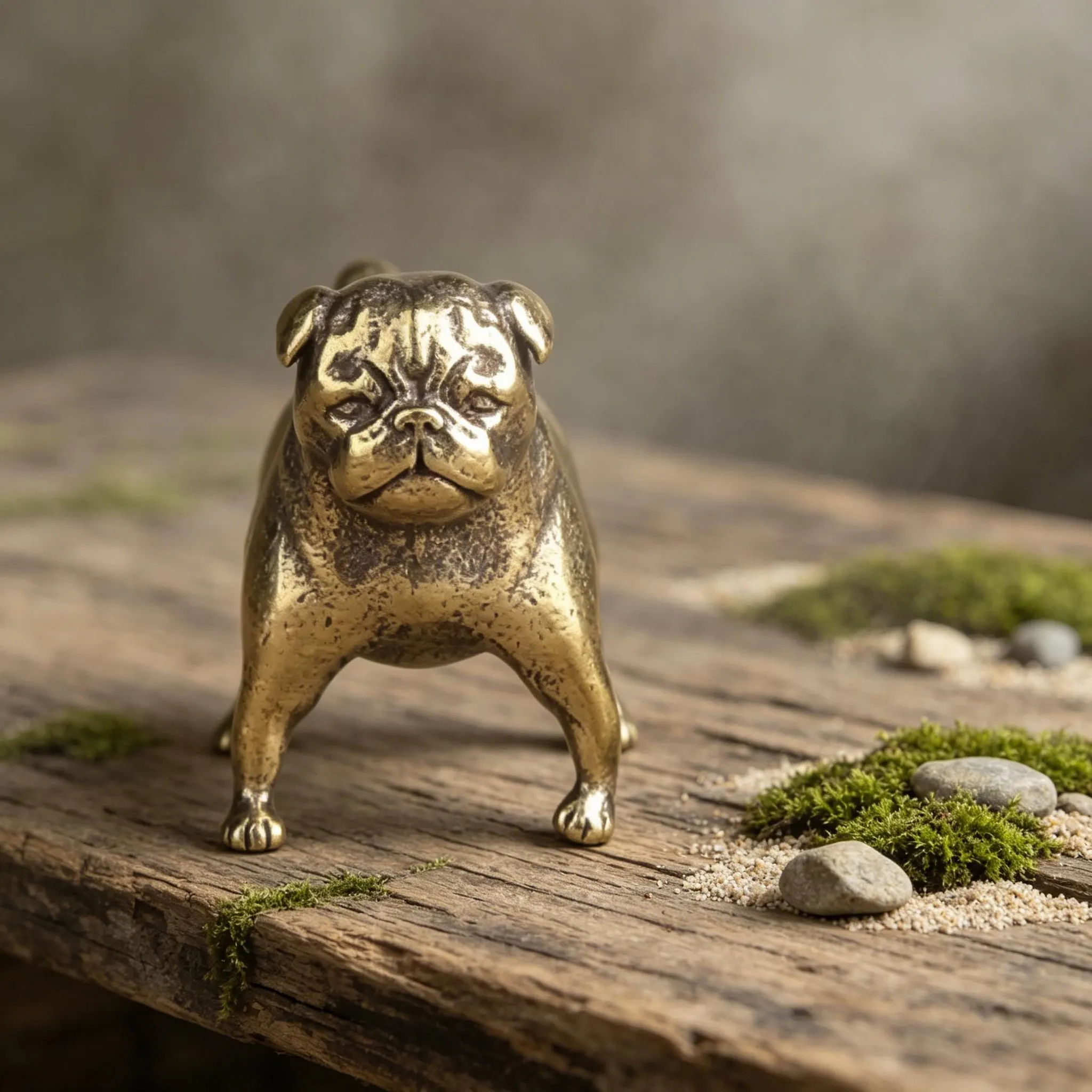 Miniature Copper Bulldog Figurine — Copper figurine image 8