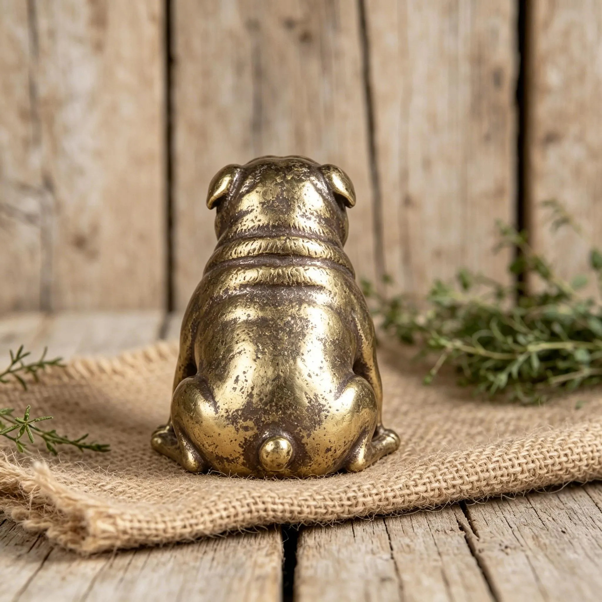 Miniature Copper Bulldog Figurine — Copper figurine image 10