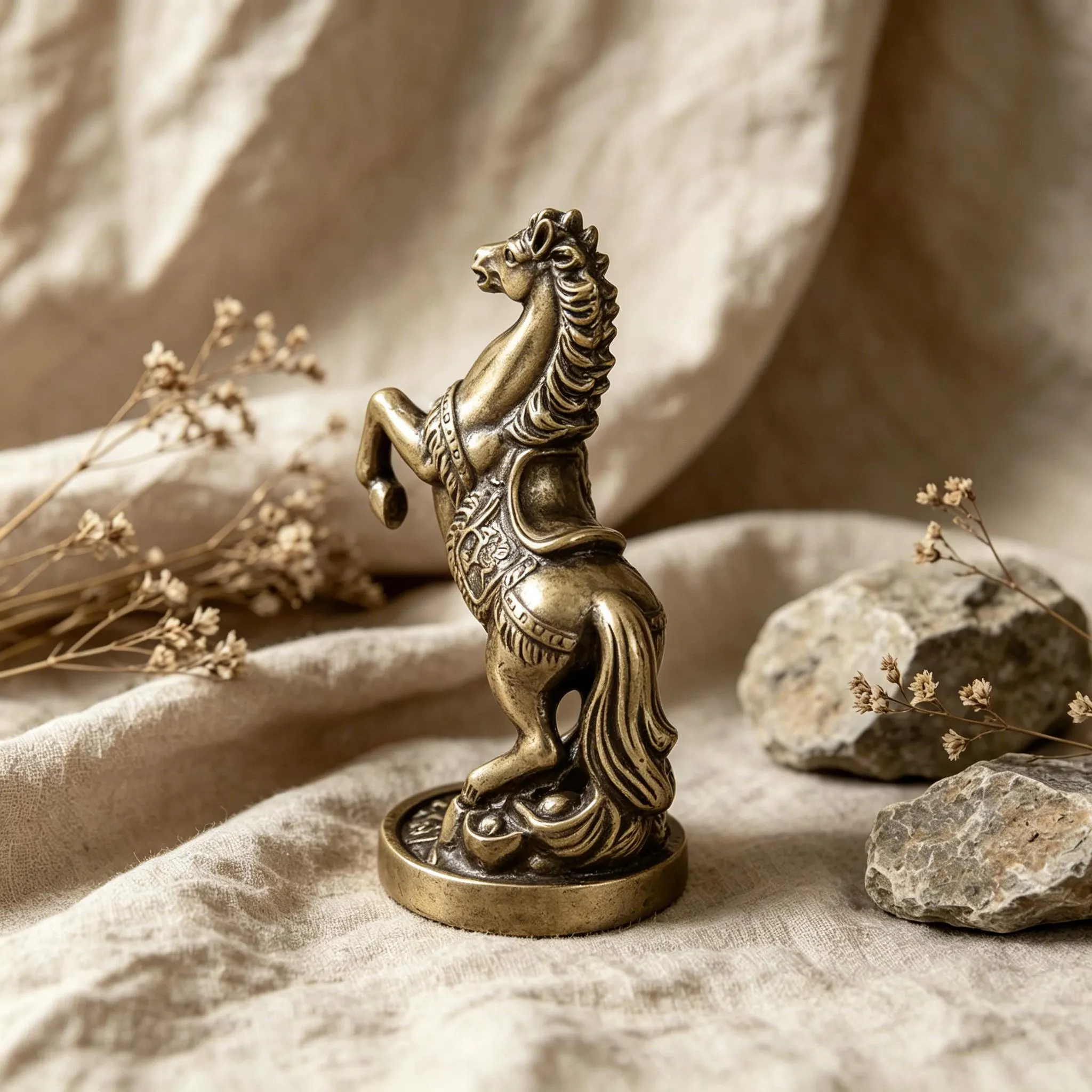 Mini Bronze Horse Figurine — Brass figurine image 4