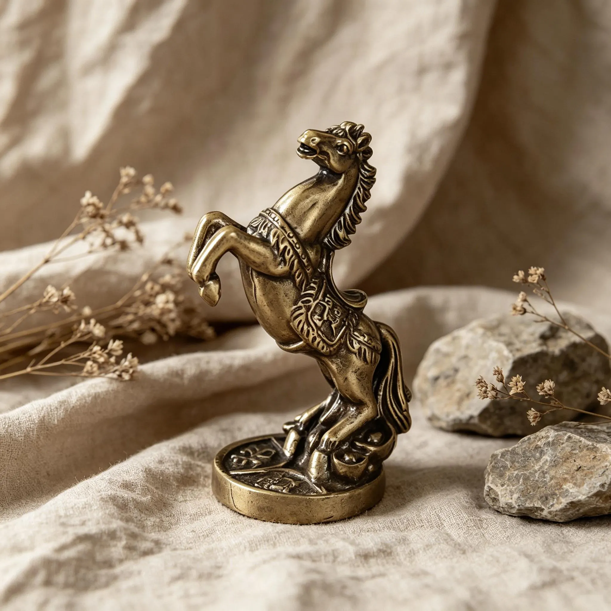 Mini Bronze Horse Figurine — Brass figurine image 6