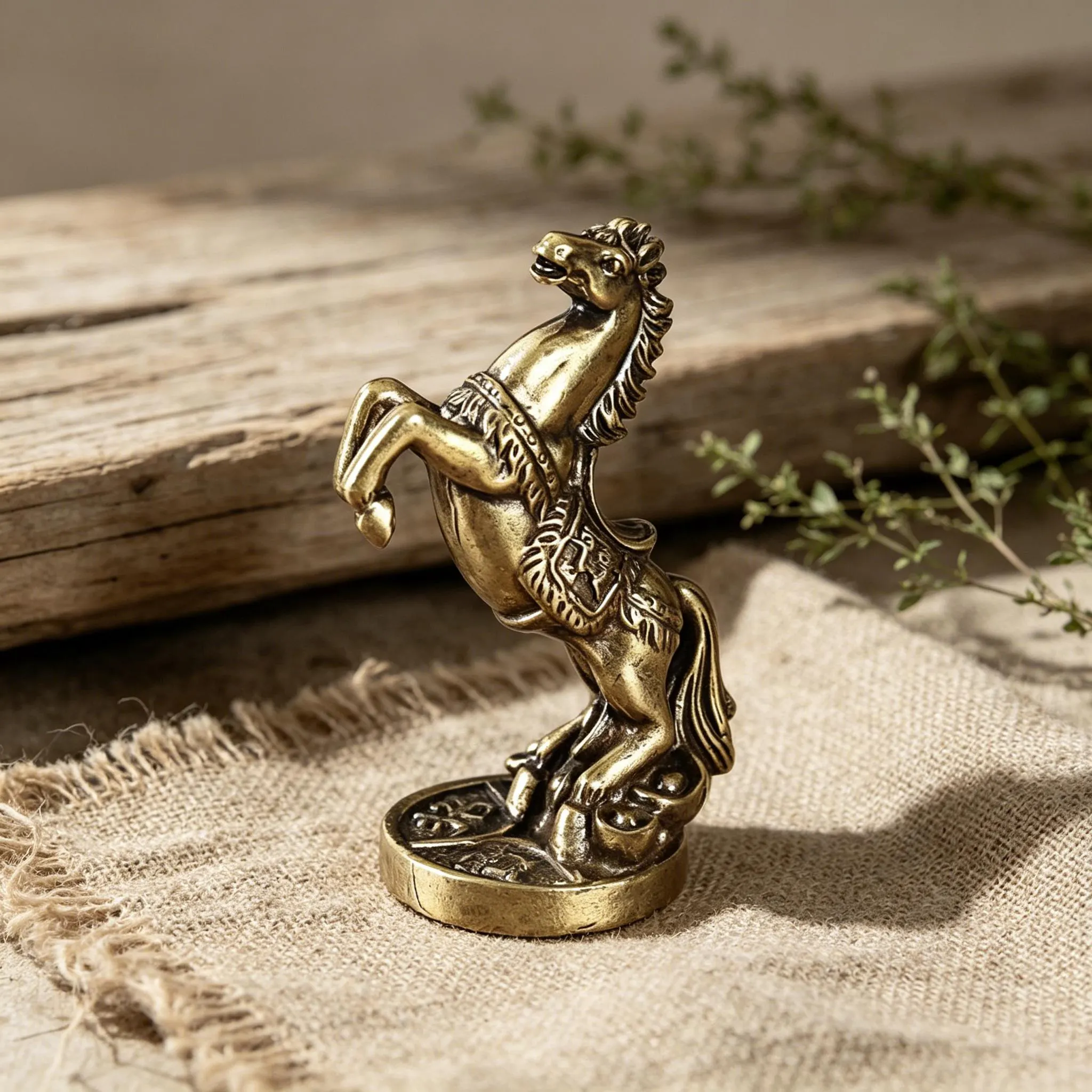 Mini Bronze Horse Figurine — Brass figurine image 9