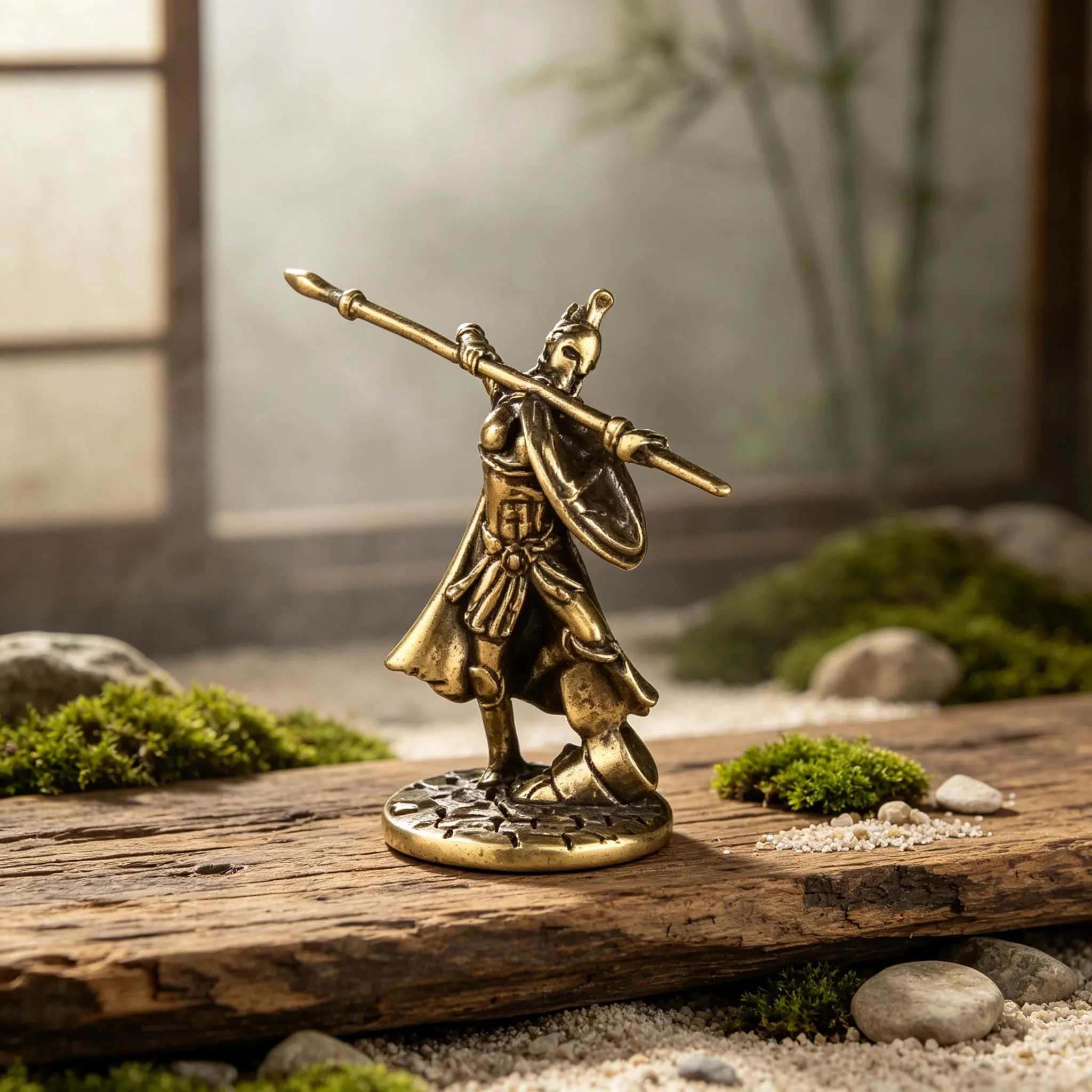Mini Bronze Spartan Figurine — Brass figurine image 6