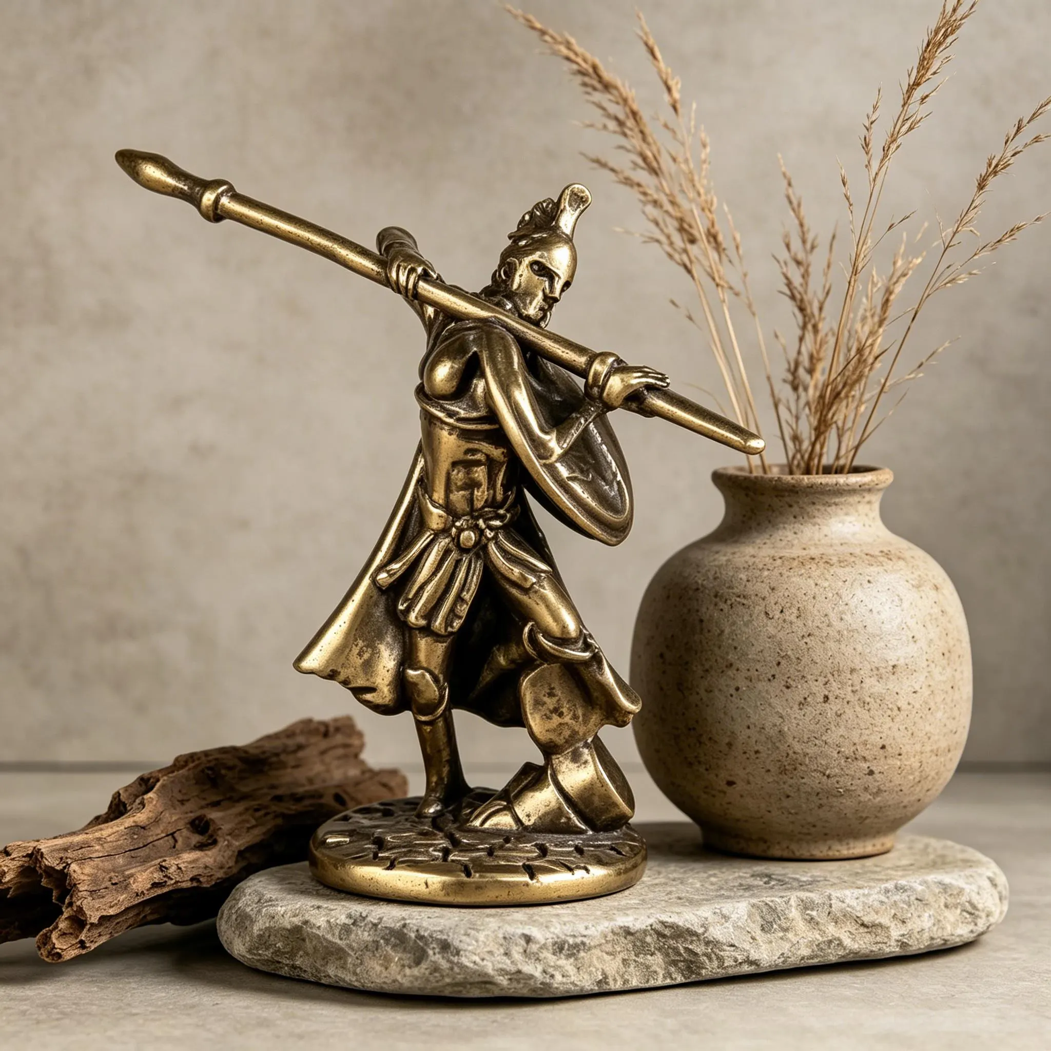 Mini Bronze Spartan Figurine — Brass figurine image 7