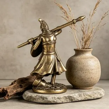 Mini Bronze Spartan Figurine — Brass figurine image 10