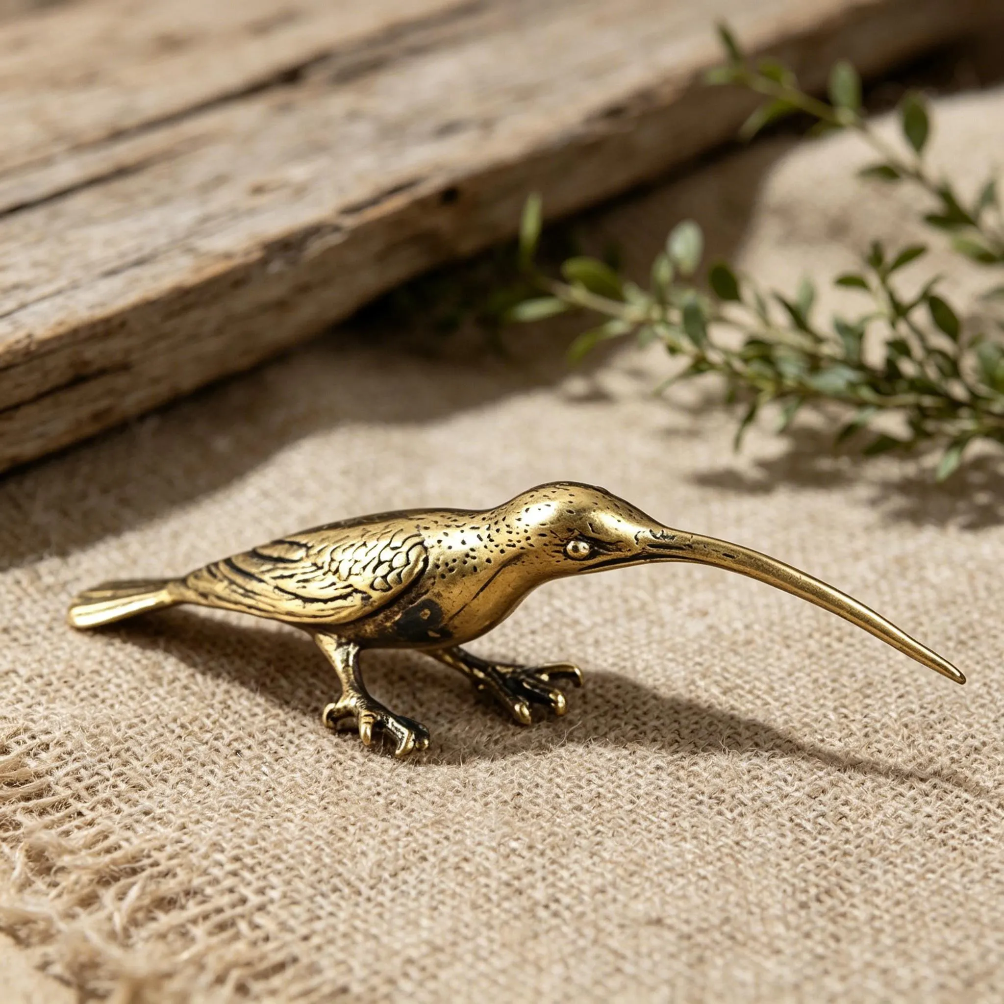 Mini Bronze Bird Figurine — Brass figurine image 5
