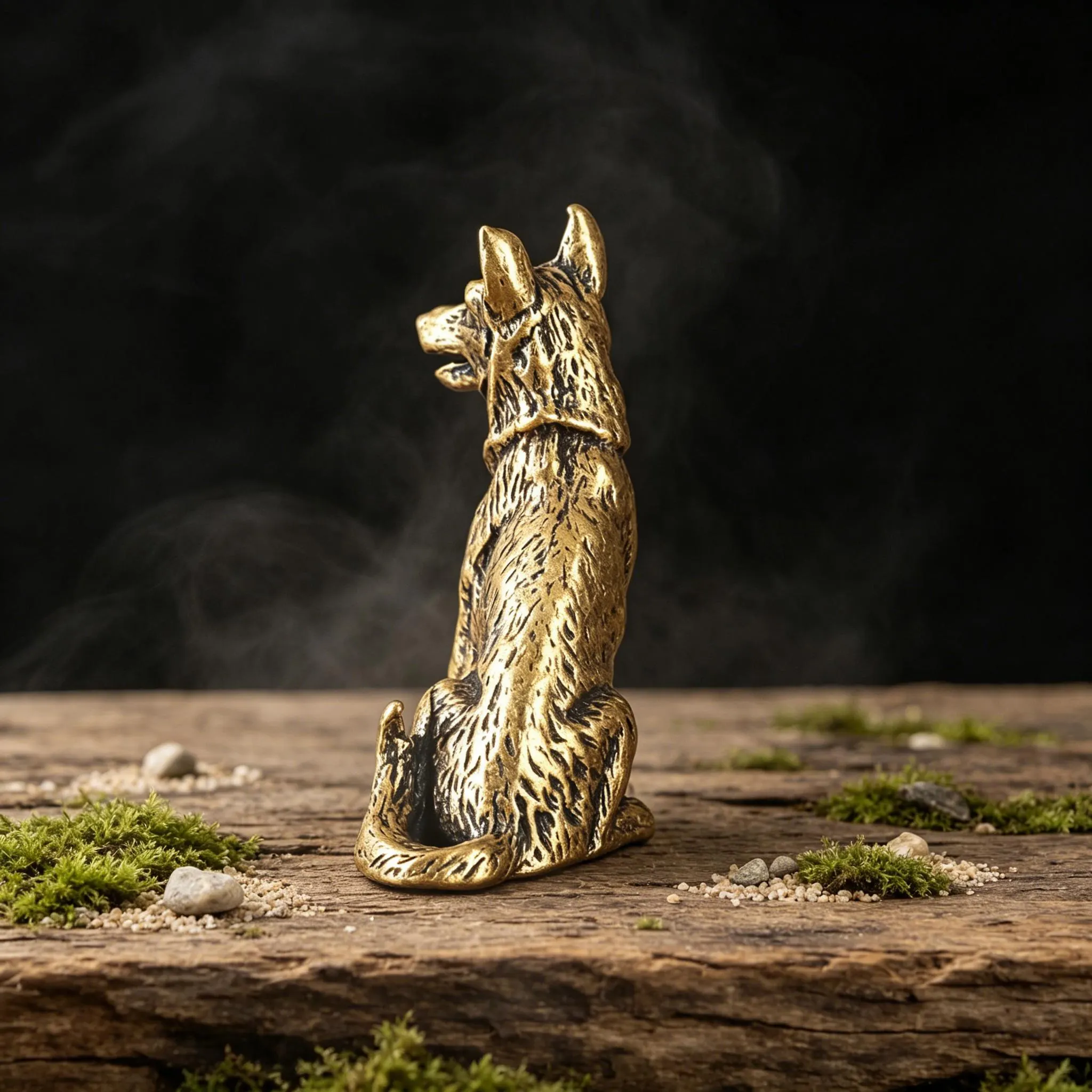 Handcrafted Brass Dog Figurine — Copper figurine image 10