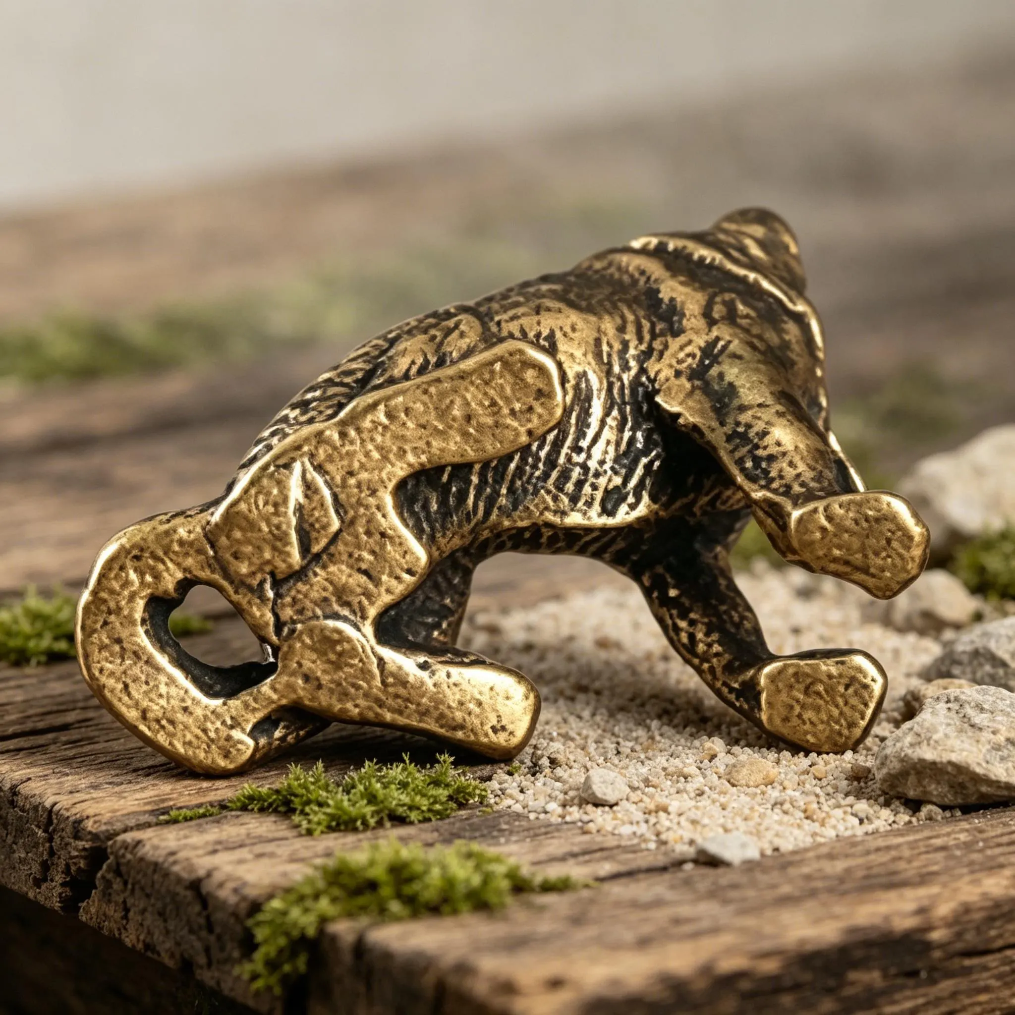 Handcrafted Brass Dog Figurine — Copper figurine image 11