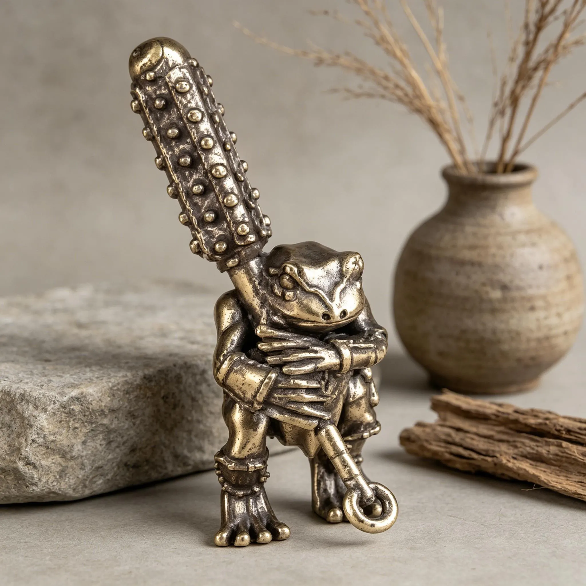 Handcrafted Mini Copper Figurine — Copper figurine image 1