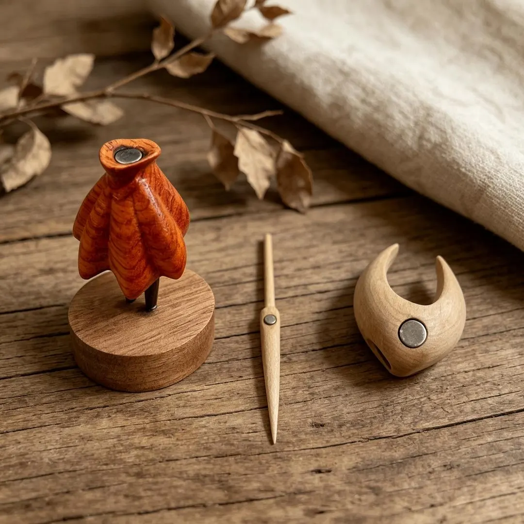 Handcarved Wooden Hollow Knight & Hornet Figurine Set — Brass figurine image 7